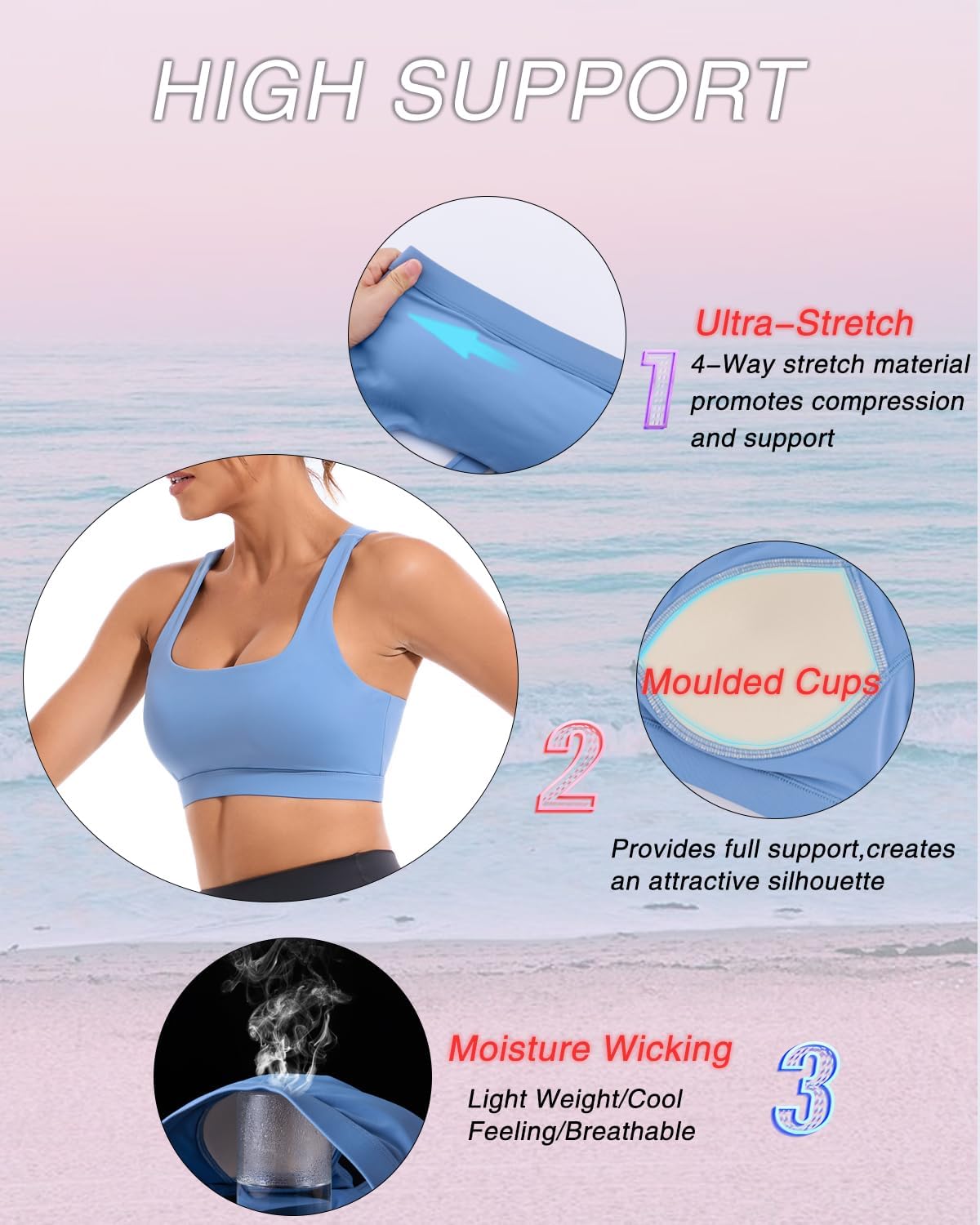 Thumbnail 4 de RUNNING GIRL Sports Bra with Molded Cups