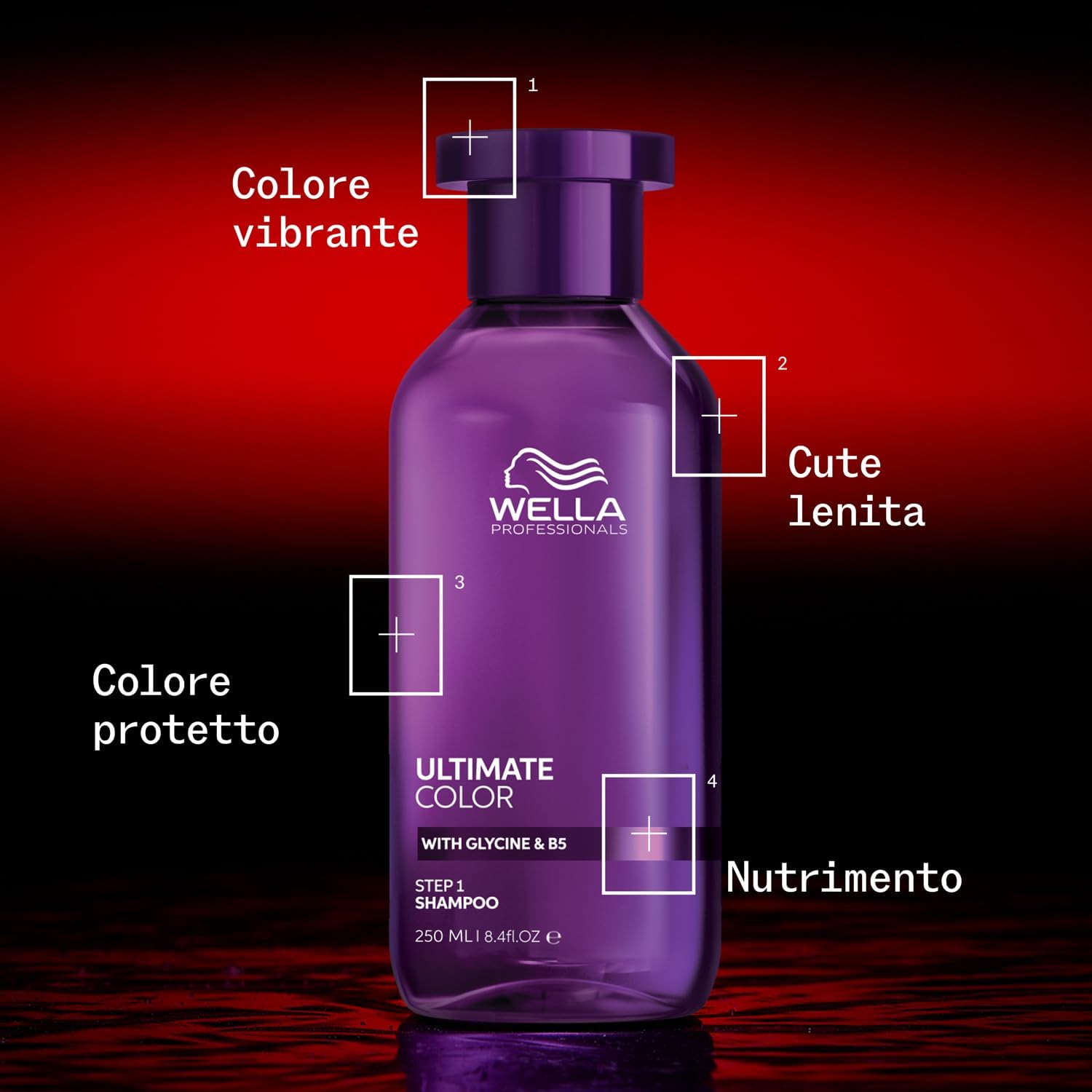 Thumbnail 6 de Wella Professionals Ultimate Color Step 1: Shampoo delicato senza solfati per capelli colorati