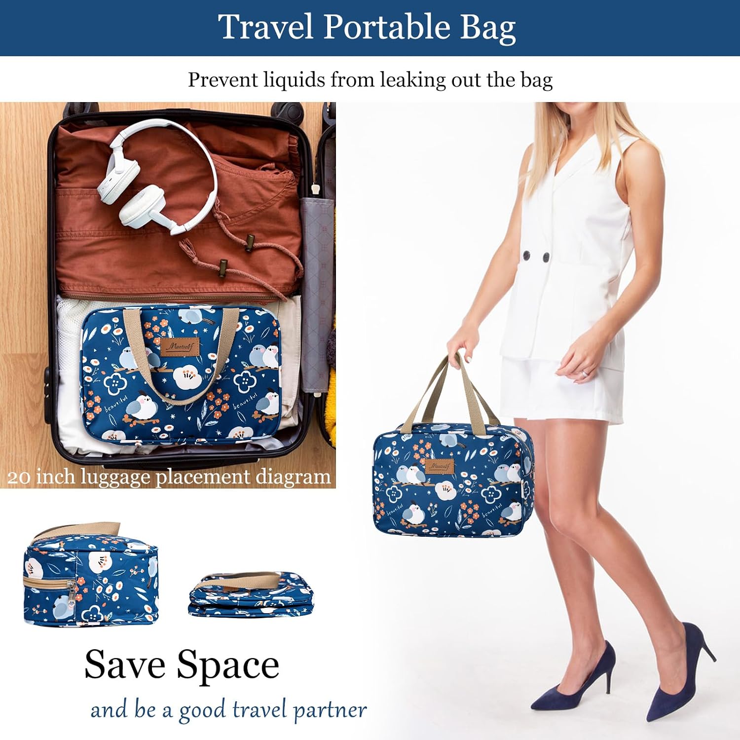 Thumbnail 5 de wordmouk Toiletry Bag Large Capacity 3L