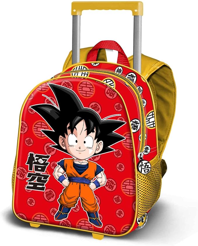 Detalle de Dragon Ball Kintoun-Mochila con Ruedas Rojo 26x34cm🚀