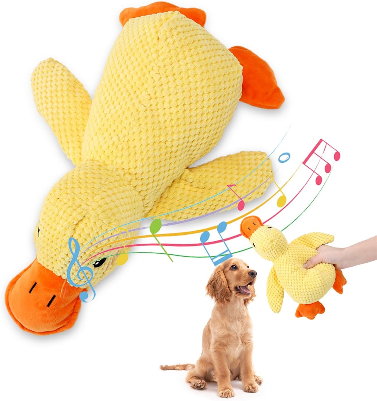 Thumbnail 1 de OWITER Squeaky Dog Toys: Parrot Interactive Toy for Boredom, Squeaker, Crinkle Tail and Rope Feet