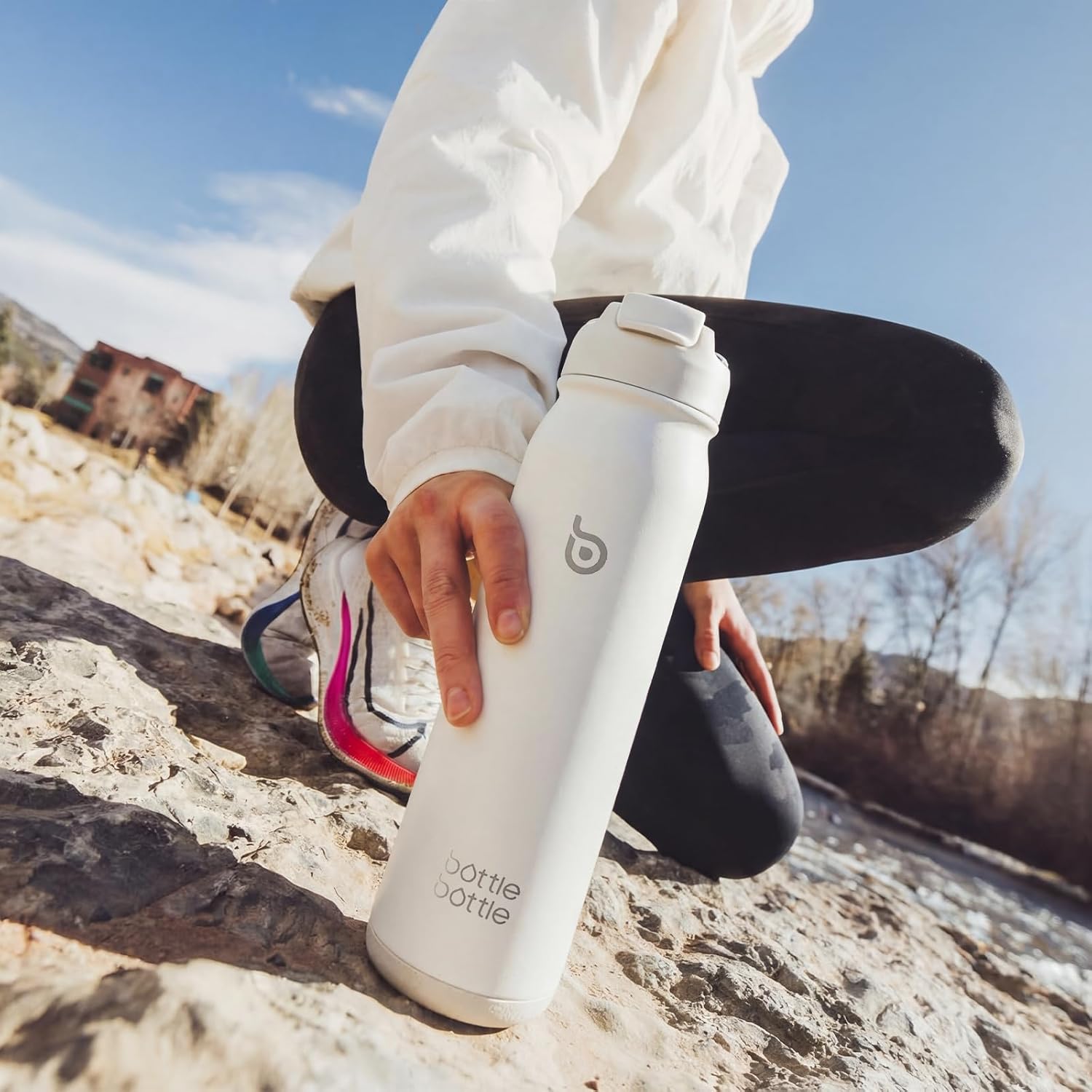 Thumbnail 5 de BOTTLE BOTTLE insulated stainless steel water bottle (700ml/24oz) with straw and adjustable lid