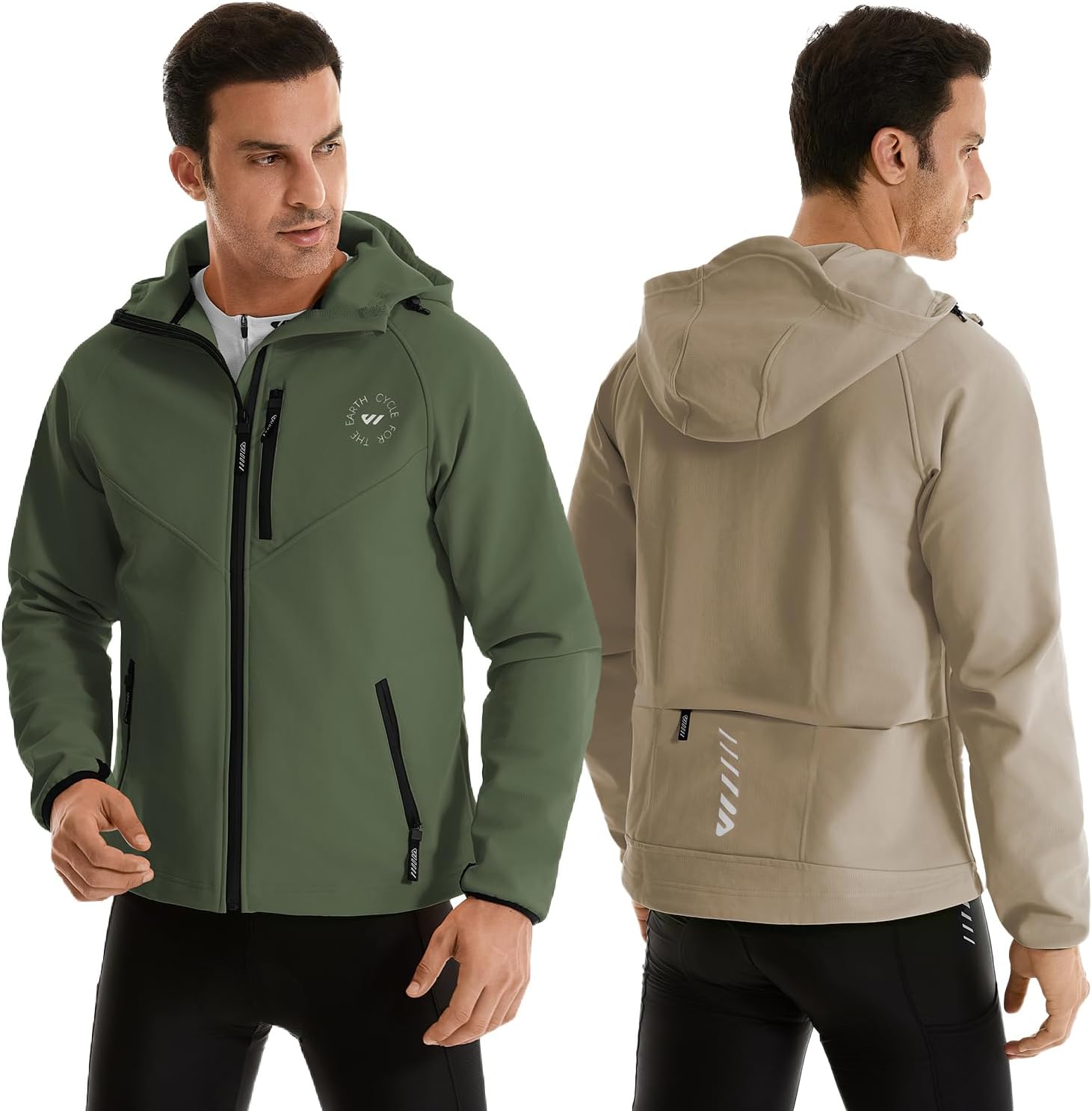 Thumbnail 6 de Wulibike Veste Vélo Homme – Veste imperméable légère, coupe-vent et réfléchissante