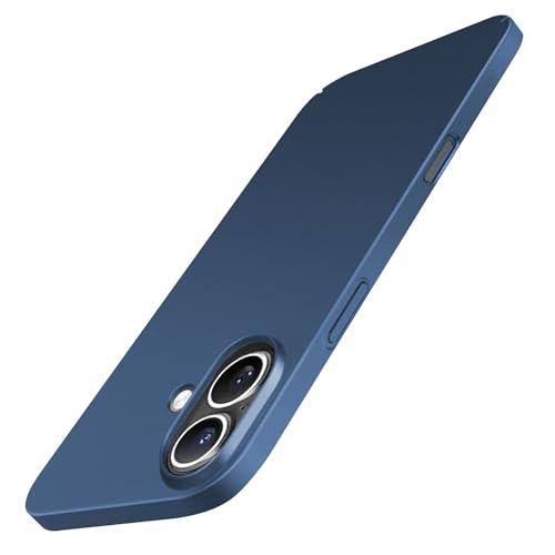 Detalle de Galful coque ultra fine pour iPhone 16 – polycarbonate, gris et bleu ⚙