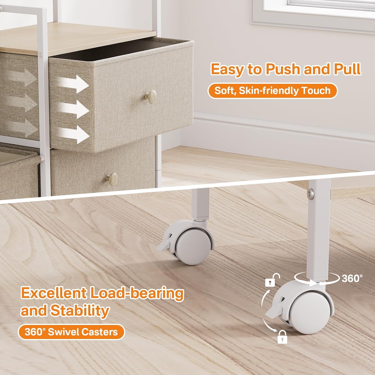 Thumbnail 4 de Modanais 3-Tier Baby Organizer Cart with Drawers