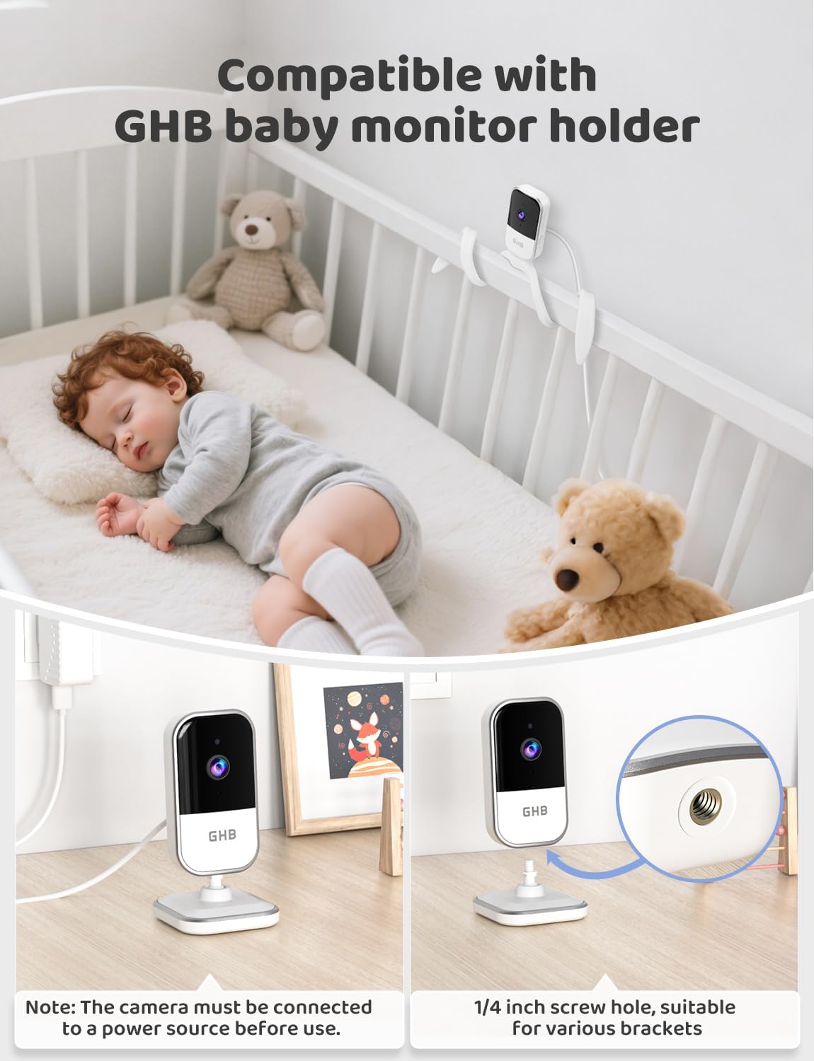 Thumbnail 6 de GHB Baby Monitor 5" 720P HD with night vision