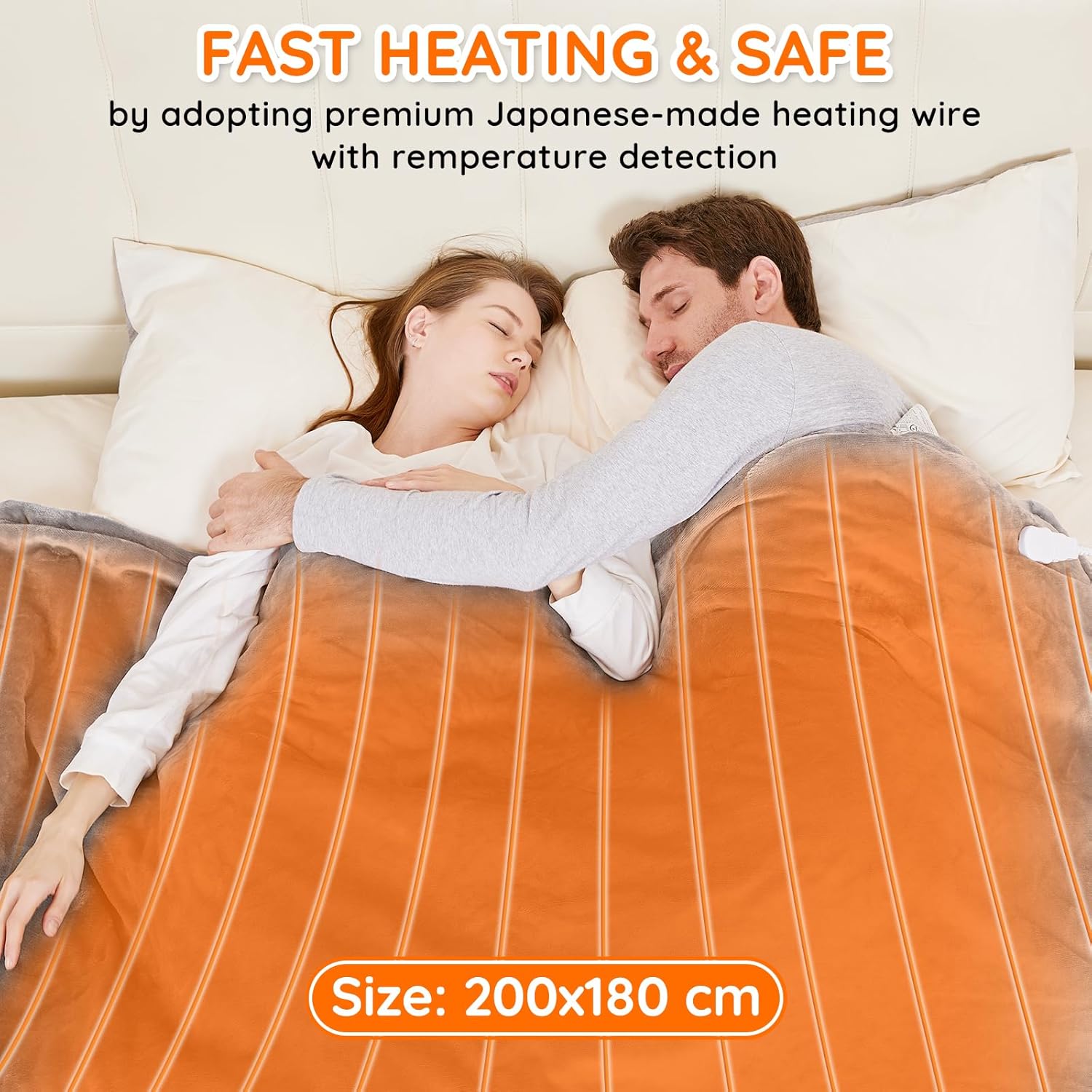 Detalle 2 de Mia&Coco Electric Heated Blanket 180×200cm