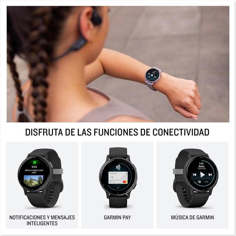 Detalle de Garmin Vívoactive 5 42 mm lila