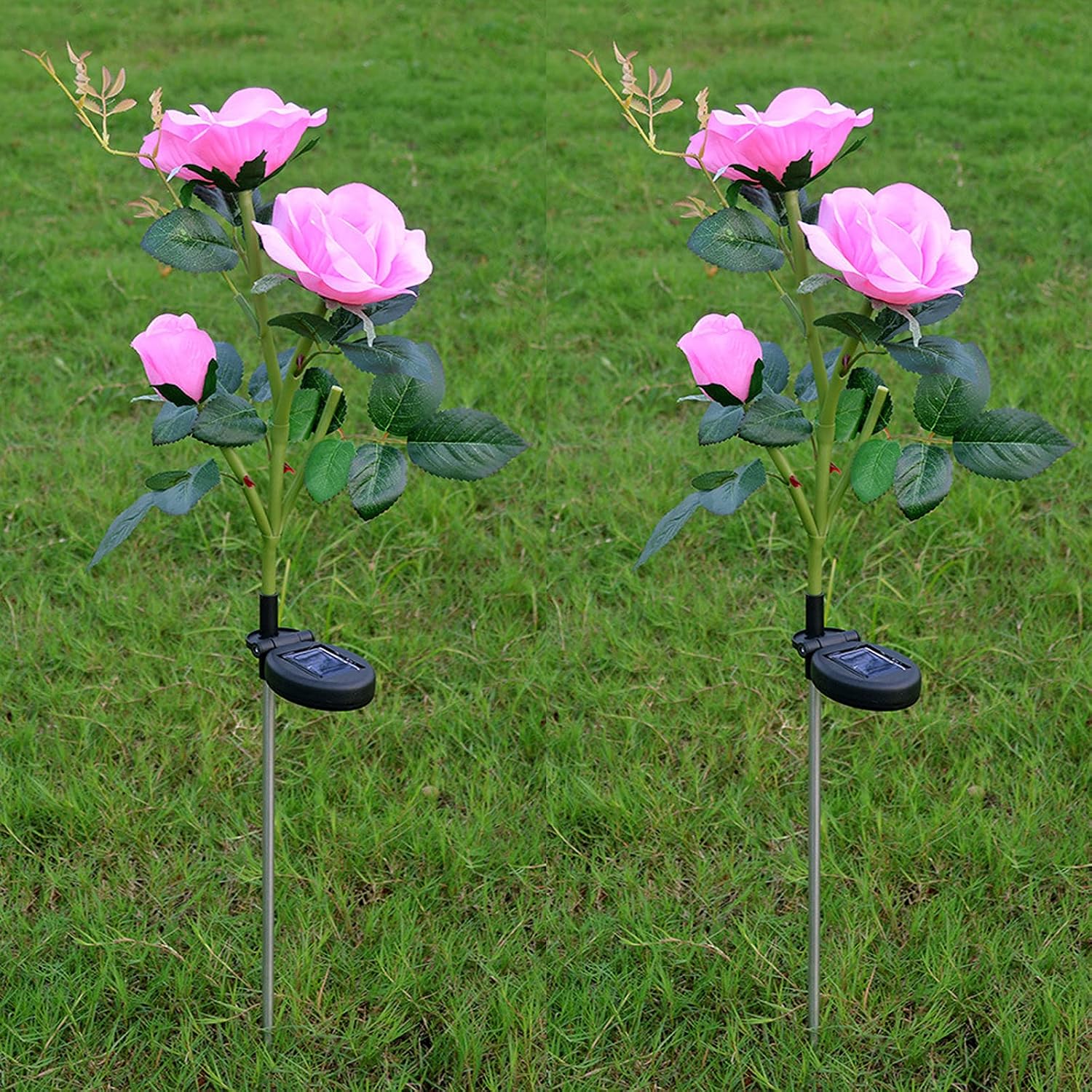 Thumbnail 4 de XVZ Solarleuchten Garten Rosa 2er Set