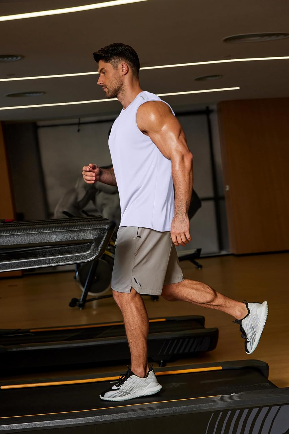 Thumbnail 2 de COOFANDY Men's Quick-Dry Mesh Workout Tank Top with Reflective Details