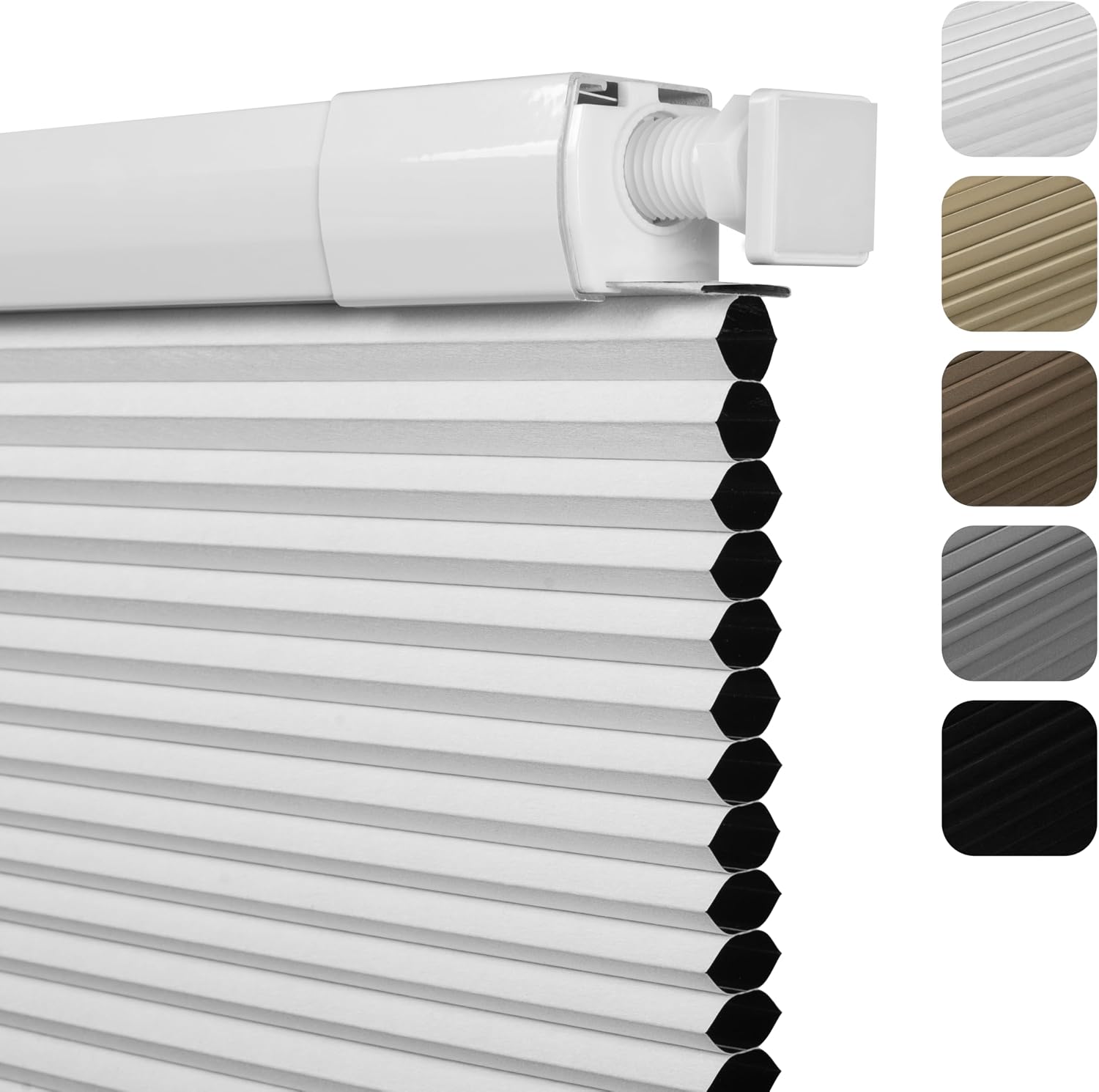 Detalle de Sulugood CAHB01 Cordless Blackout Cellular Shade, 46" W x 64" H