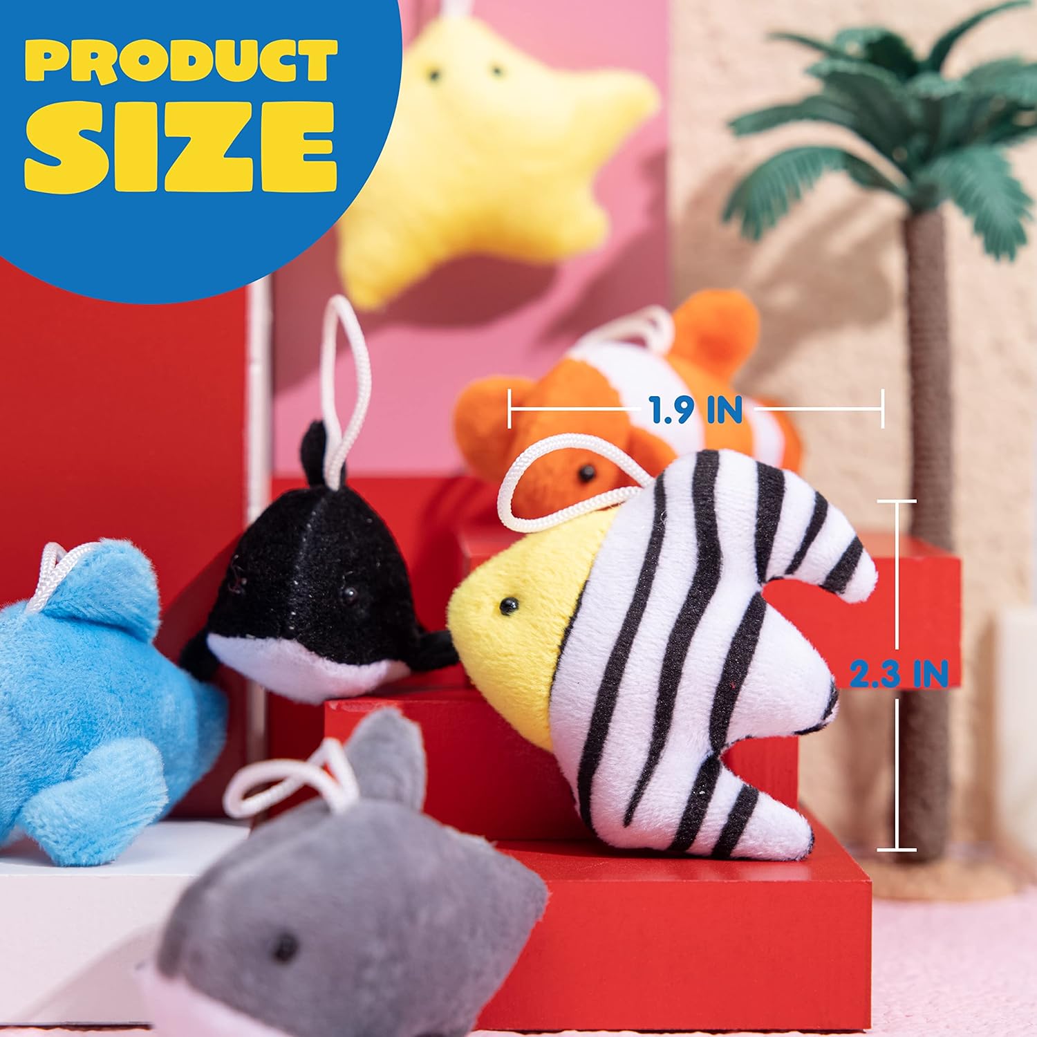 Thumbnail 5 de JOYIN 24-Pack Mini Sea Animal Plush Toys (24 Sea Life Characters) for Party Favors & Goodie Bags