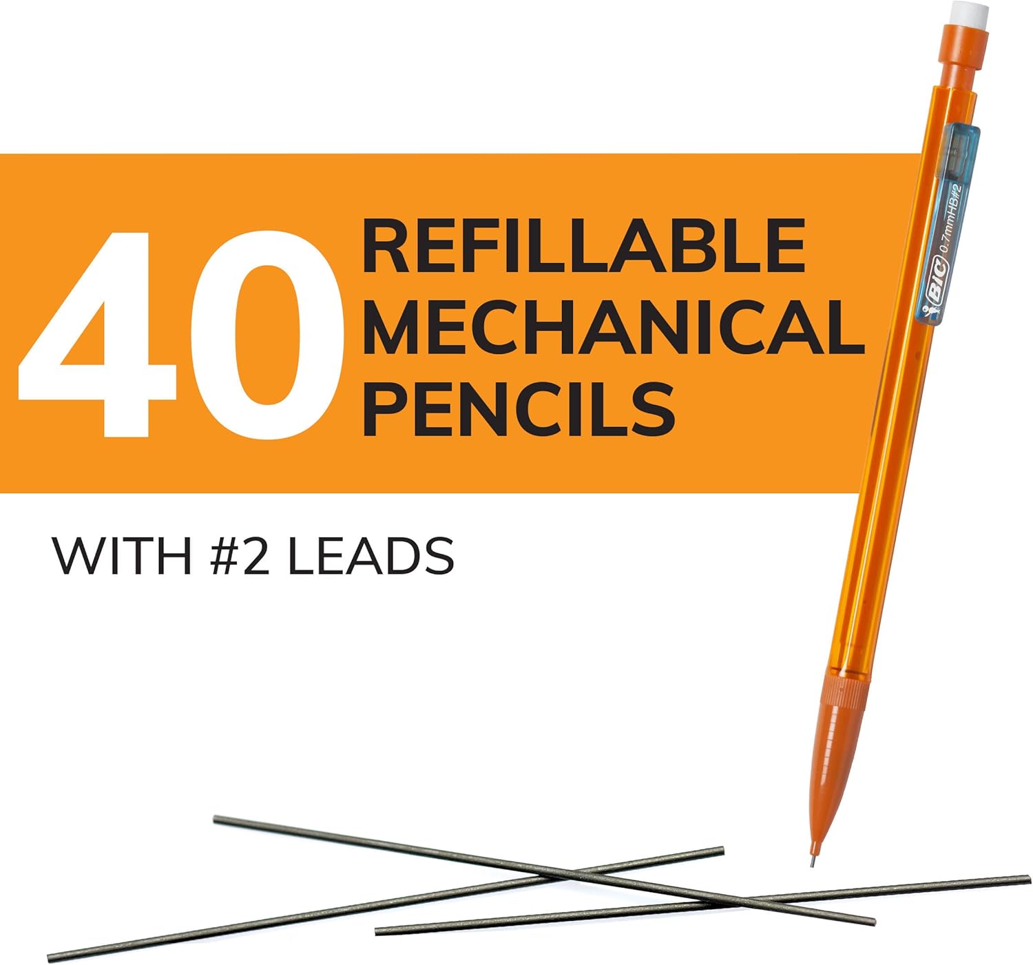 Thumbnail 2 de BIC Xtra Smooth Mechanical Pencil 0.028 in, 40-pack ✏️