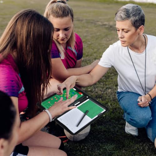 Detalle de Miershanwell Fußball-Trainermappe mit 24 Magneten, 3 Stiften und Strategiekarten