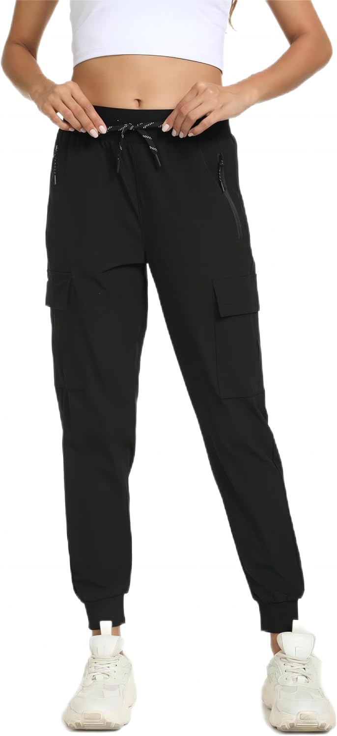 Detalle de Rrosseyz Women's Cargo Hiking Pants, Lightweight, Quick-Dry, Water-Resistant