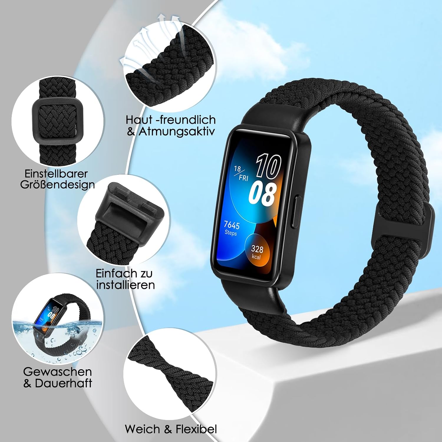 Detalle 2 de TumCez Armband für Huawei Band 10, 190–280 mm