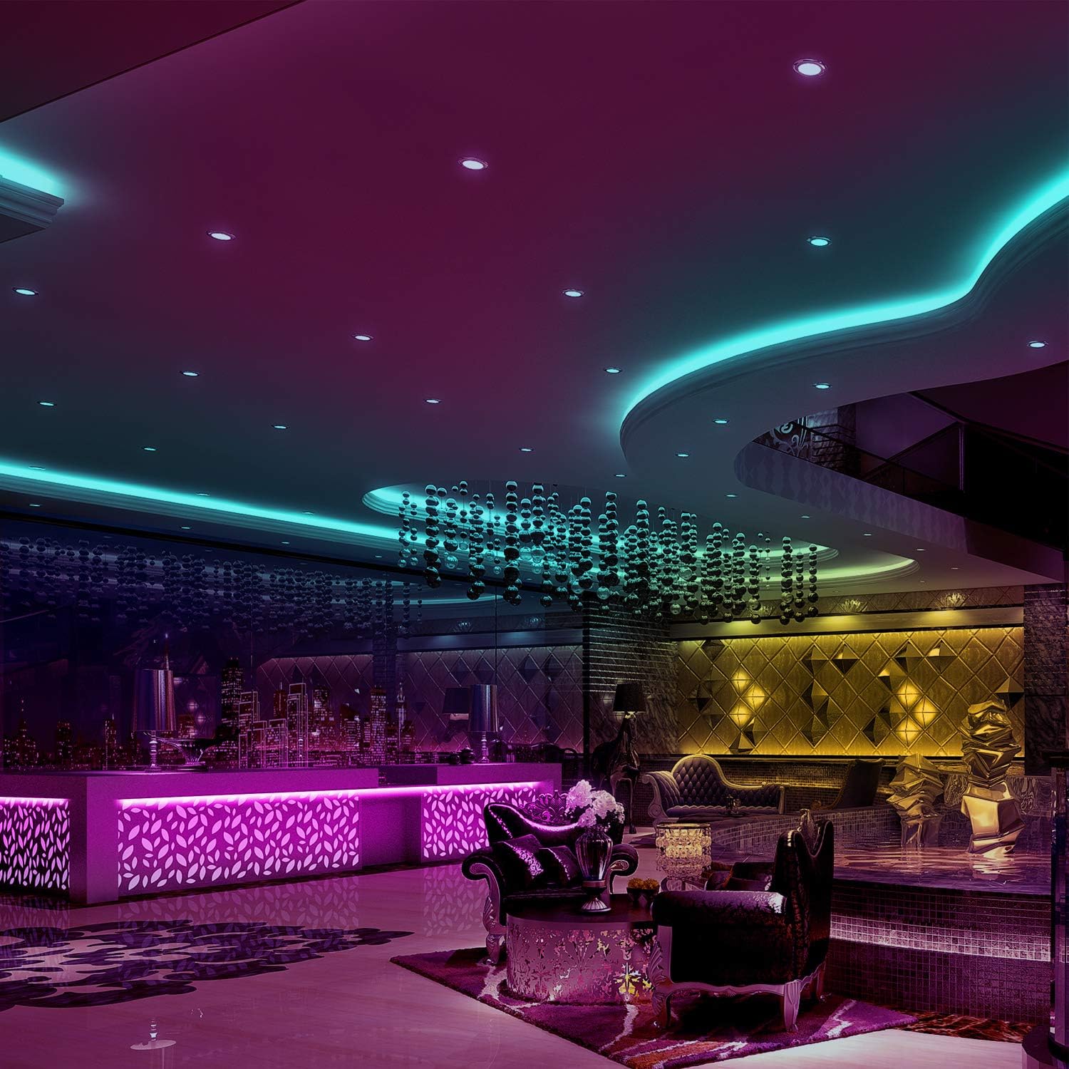 Thumbnail 6 de DAYBETTER DR507250R-RGB-V2 LED Strip Lights, 32.8 ft, Remote Control
