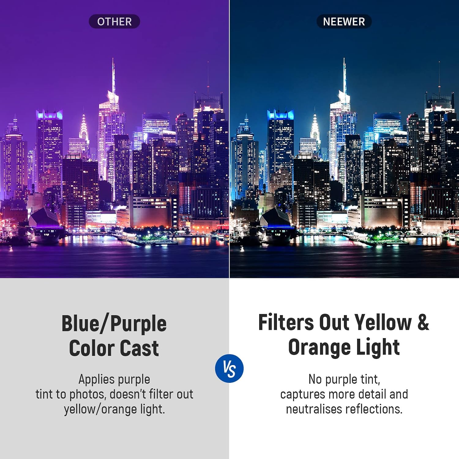 Thumbnail 2 de NEEWER 62mm Natural Night Filter for City Skies