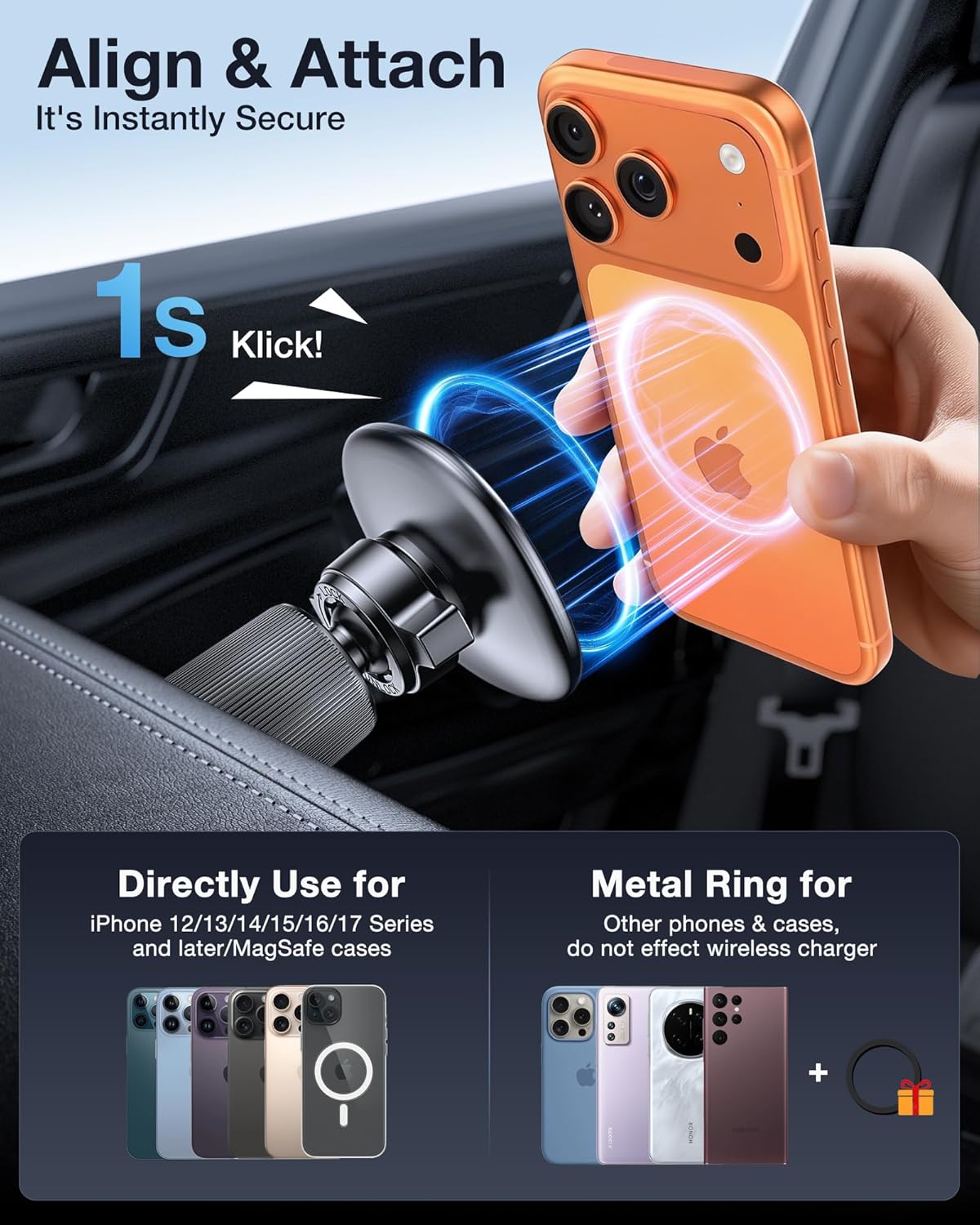 Thumbnail 4 de Miracase MagSafe Car Mount 35N