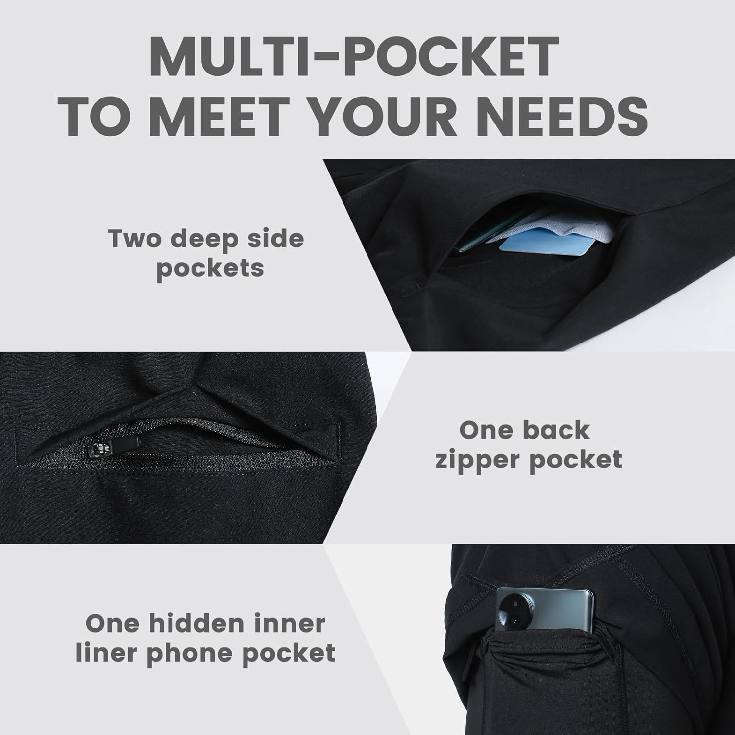 Thumbnail 3 de maamgic Men’s 7-Inch Gym Shorts (2-in-1 with Compression Liner) — Quick-Dry Athletic Workout Shorts