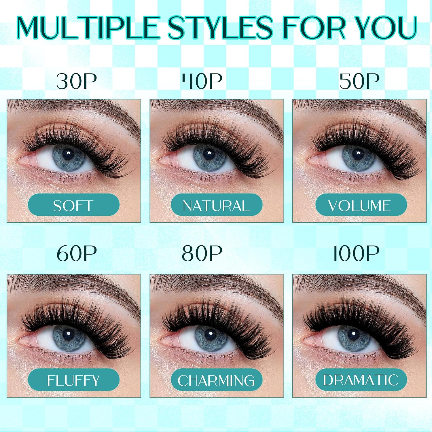 Detalle 2 de GEMERRY Cluster Lashes wimperclusters 80D, D-krul, 0,07 mm, 10–18 mm