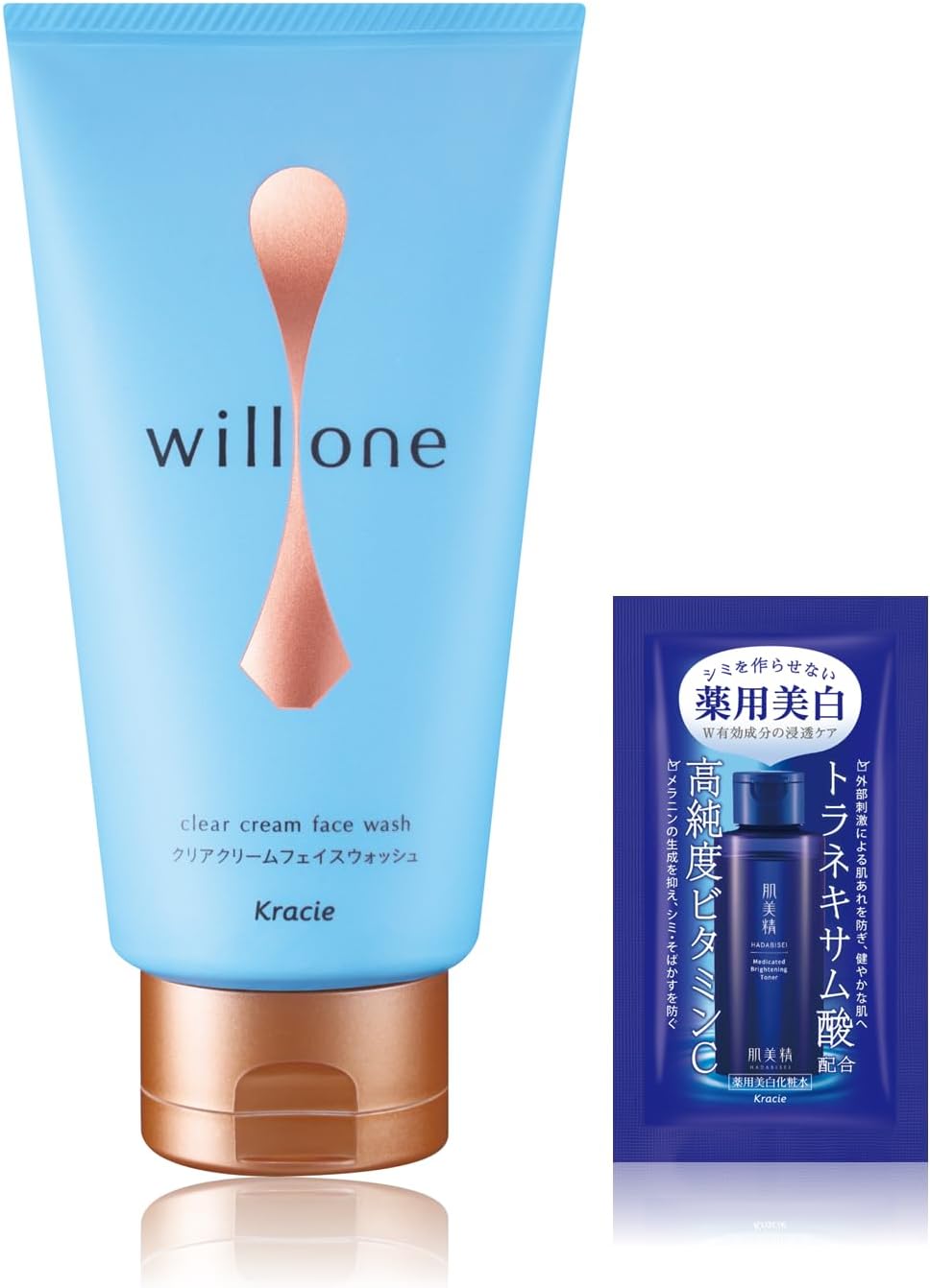 Detalle de WILLONE クリア クリーム フェイスウォッシュ 120g 炭配合・シリコンフリー