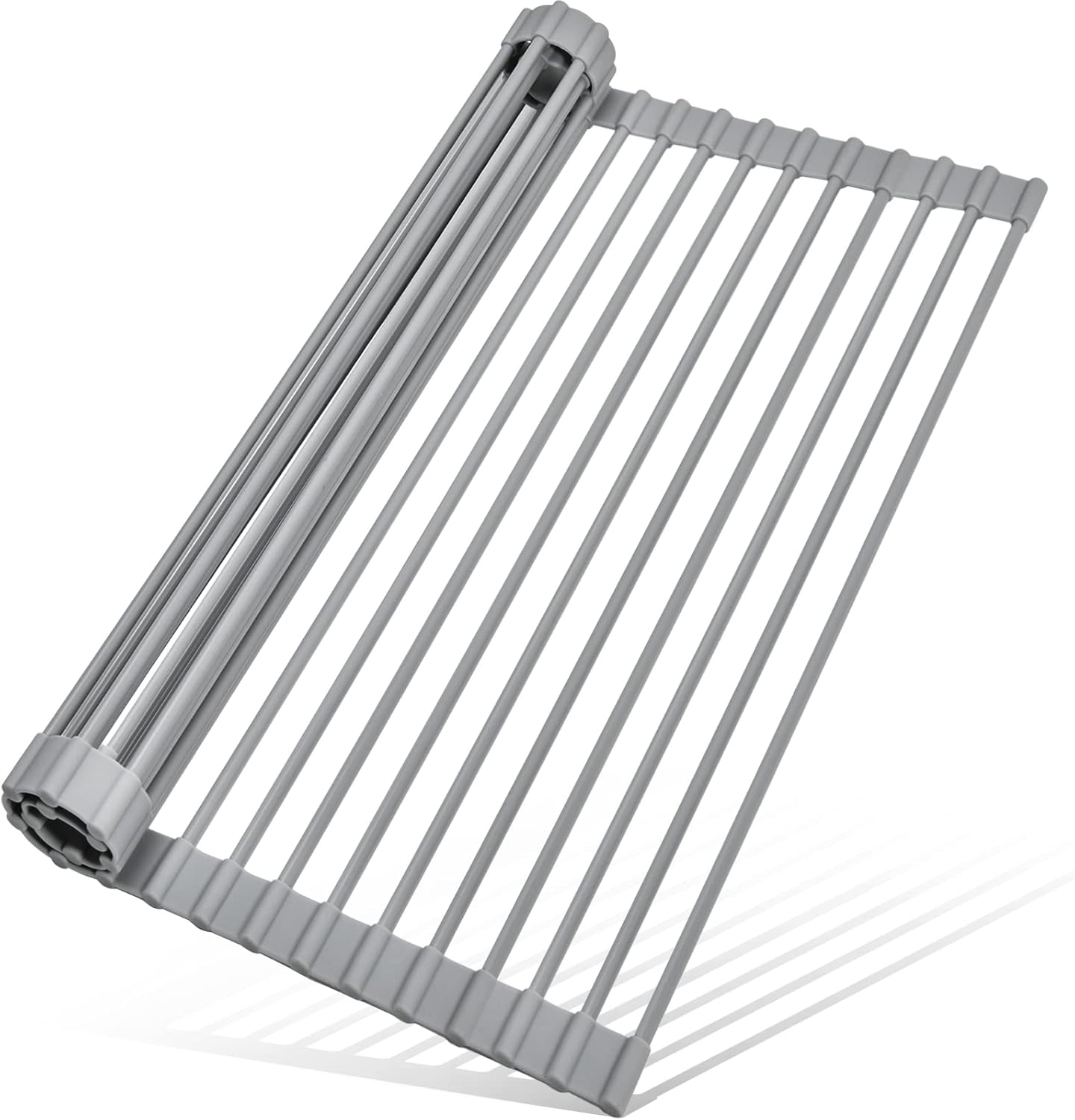 MERRYBOX Roll Up Dish Drying Rack (Over-the-Sink, Heat-Resistant Silicone) 20.5" x 13.1