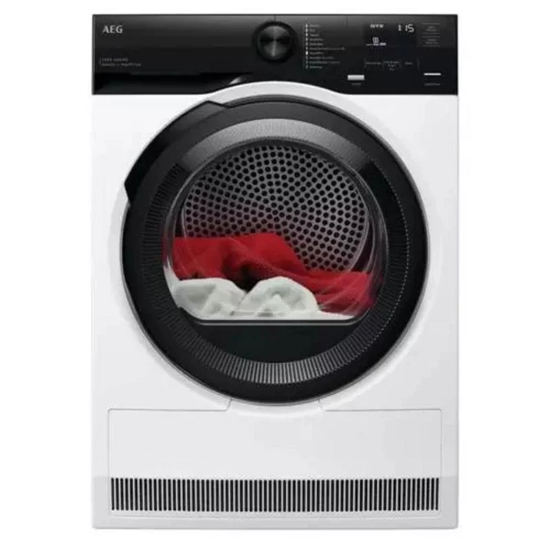 Detalle de AEG TE7G9OBOB, secadora de condensación de 9 kg con bomba de calor e inverter