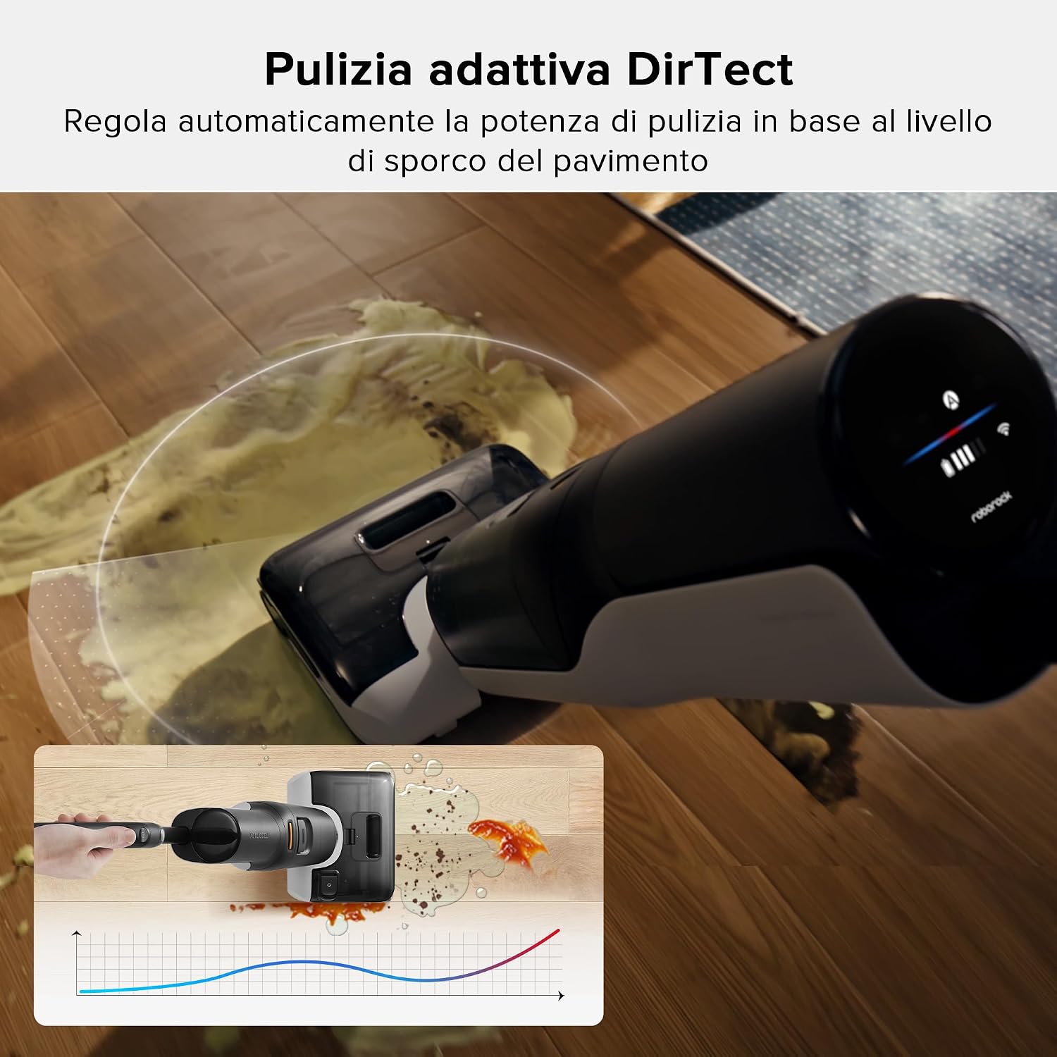 Detalle 2 de roborock F25 20.000 Pa aspirapolvere senza fili 🧹