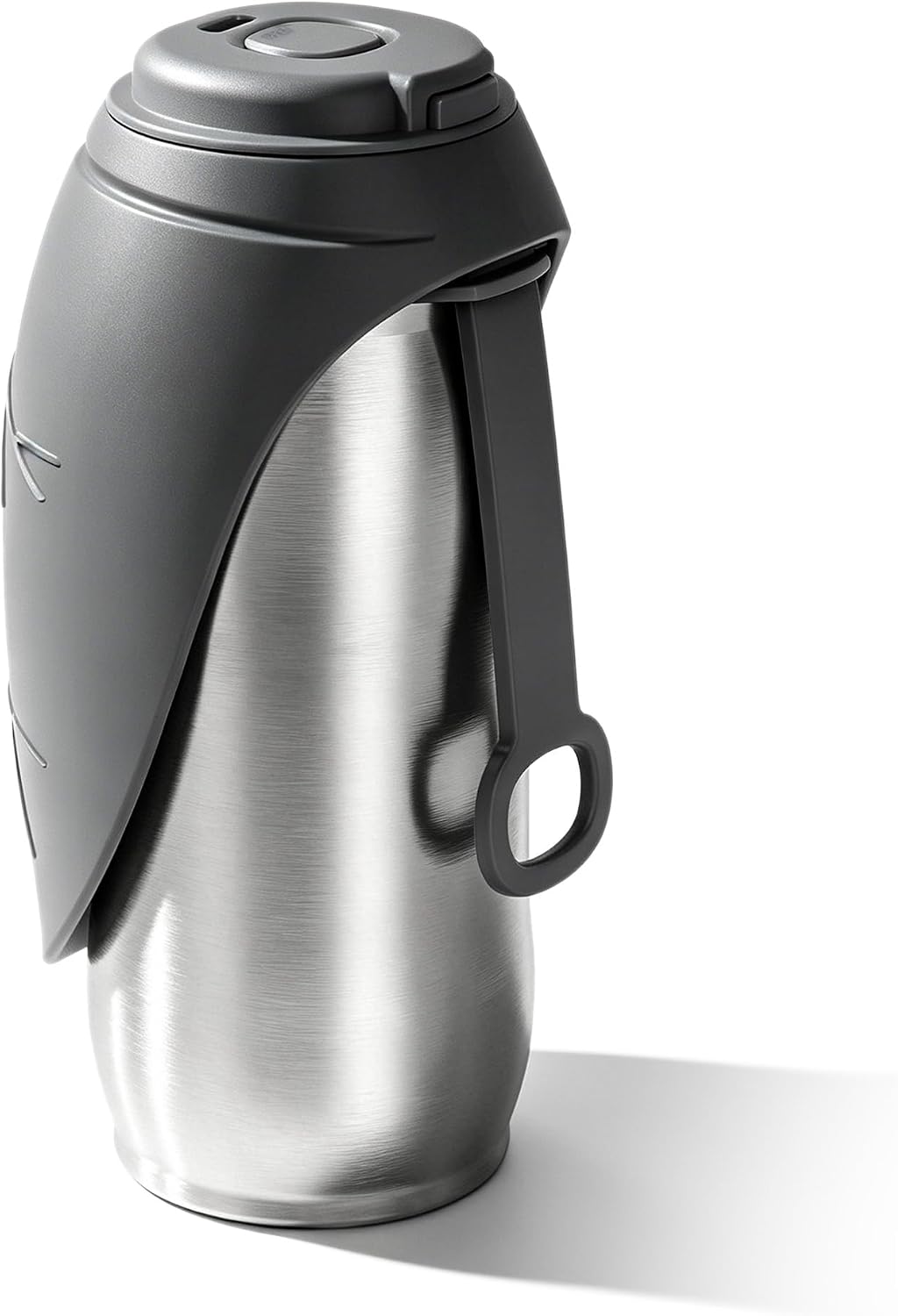 Detalle de Petace Hundetrinkflasche für unterwegs, 750 ml – Edelstahl, auslaufsicher