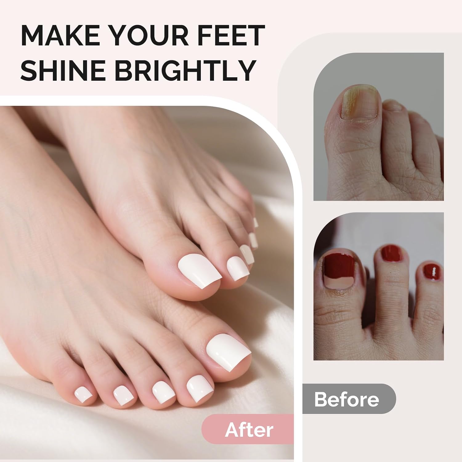 Thumbnail 6 de MelodySusie Square Toe X Nail Tips: 300-Piece Clear Full-Matte Press-On Set for DIY Nail Extensions
