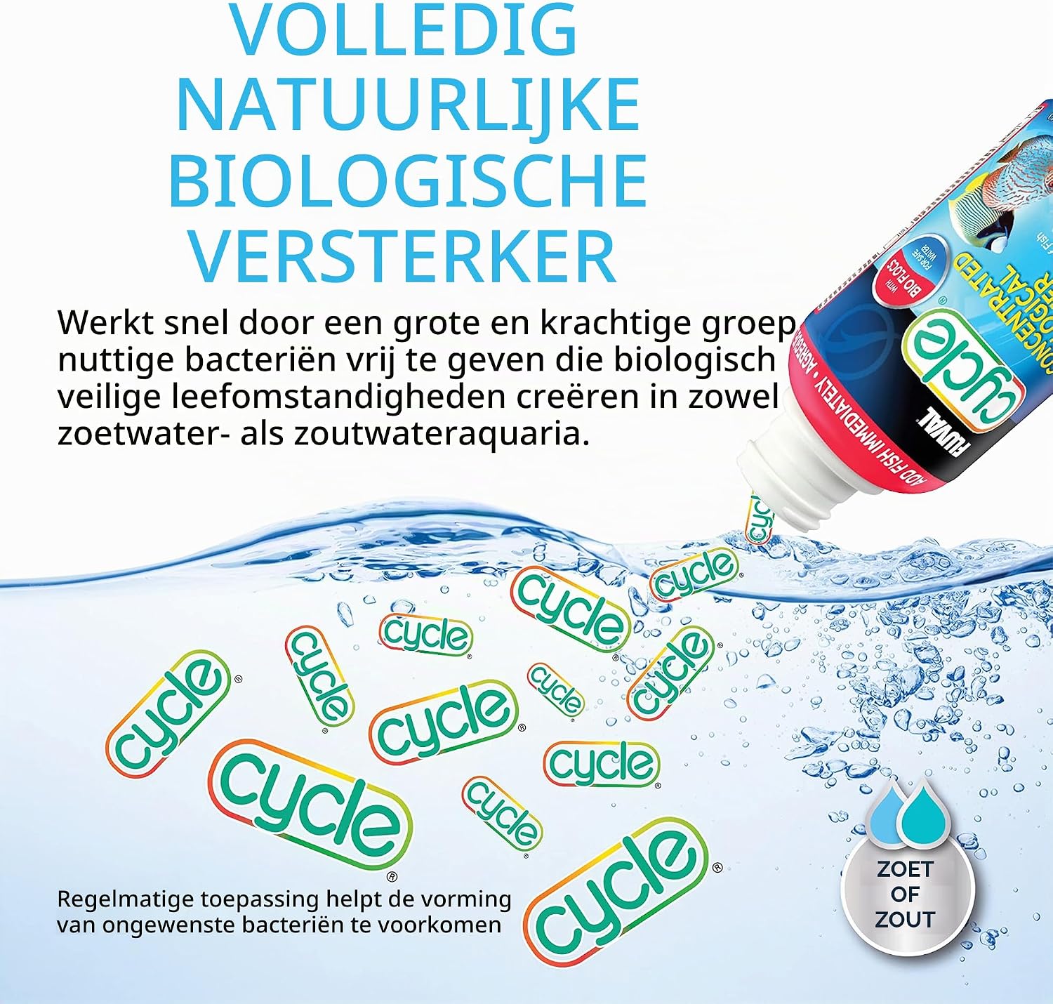 Detalle de Fluval Cycle Biological Enhancer, vloeibare aquariumbehandeling 250 ml