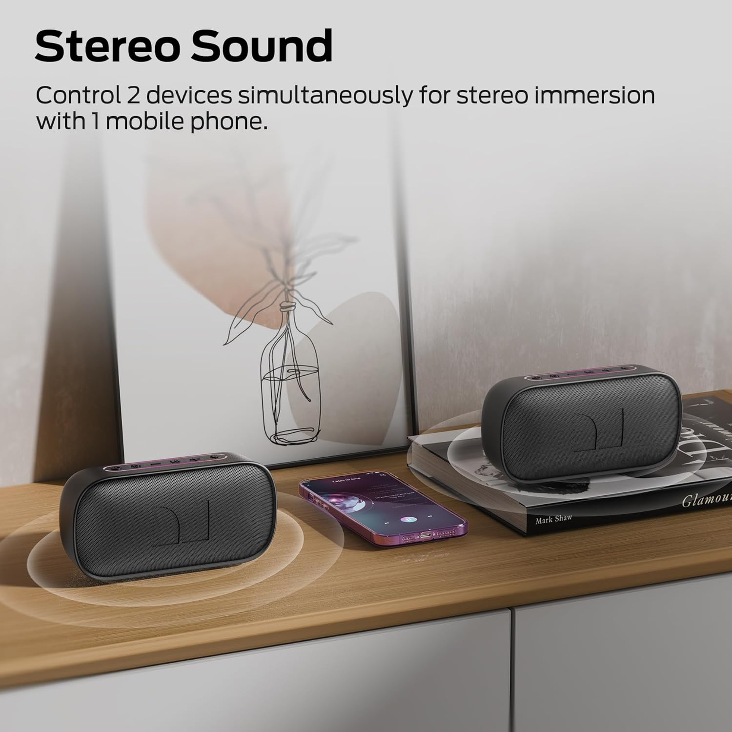 Thumbnail 1 de Monster S150 Speaker: Strong Bluetooth 5.4, IPX7 Waterproof, Multi-Speaker Connectivity