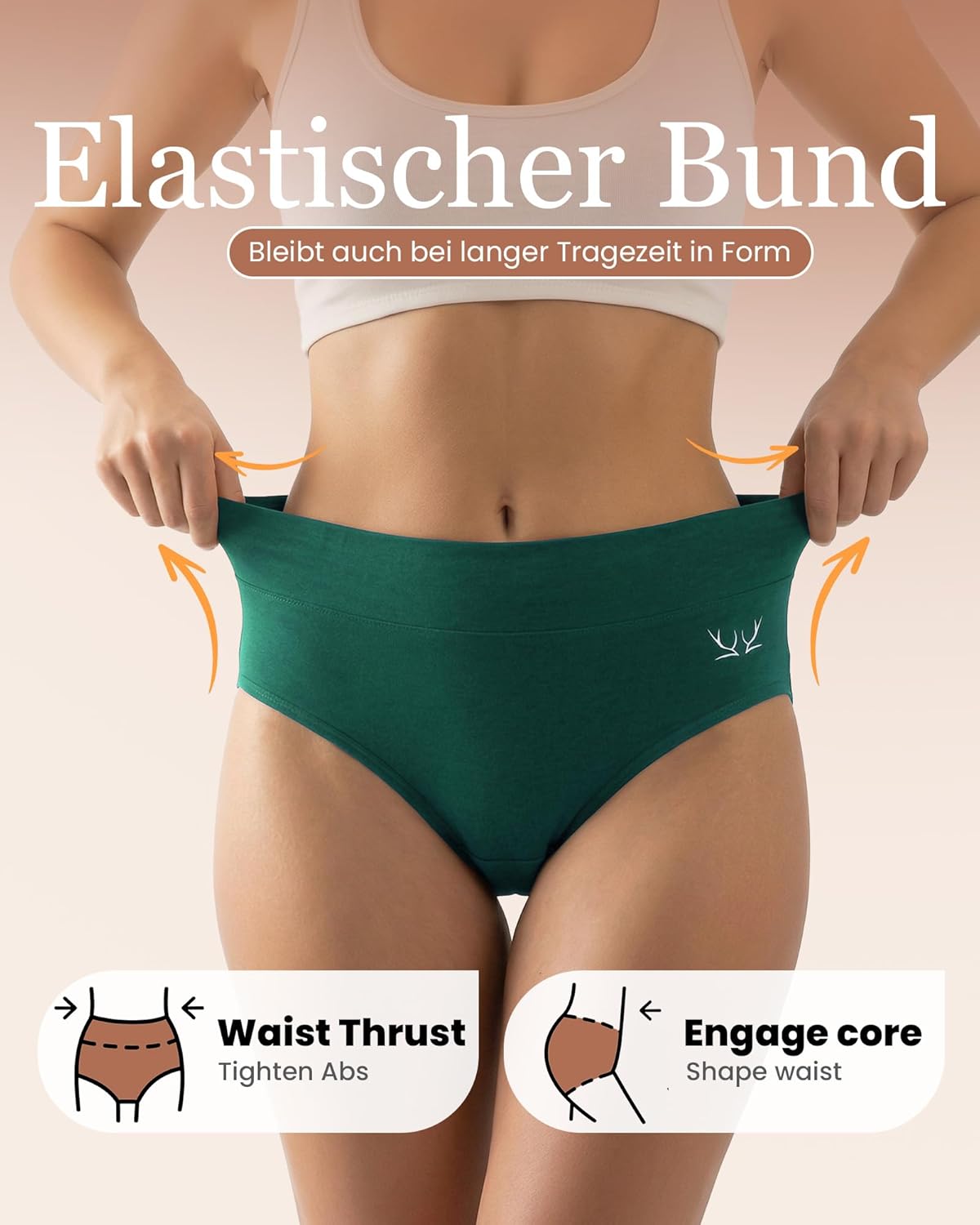 Detalle de TANSTC Damenunterhosen 5er Pack mit Stretch