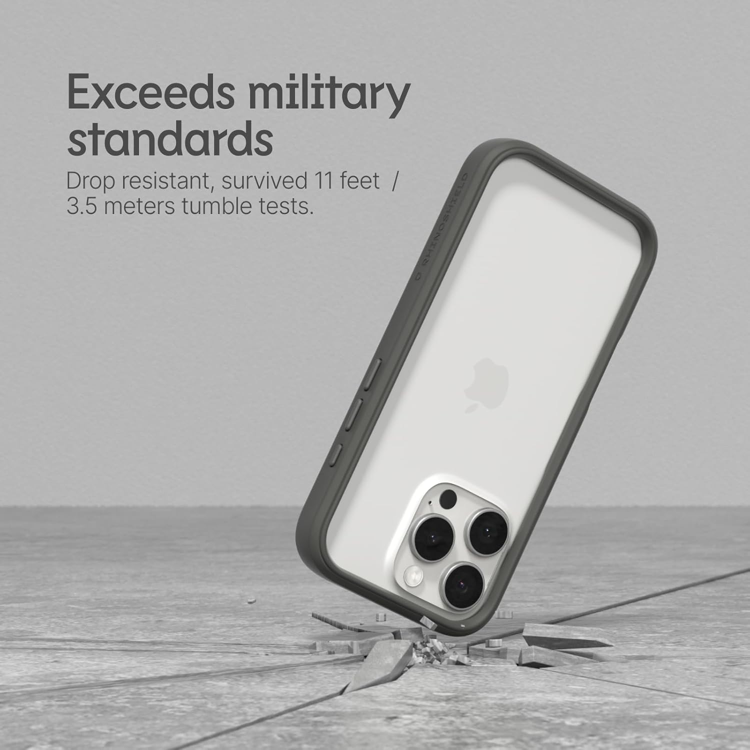 Thumbnail 1 de RHINOSHIELD CrashGuard Bumper Case for iPhone 16 Pro Max (Black) – slim shock protection