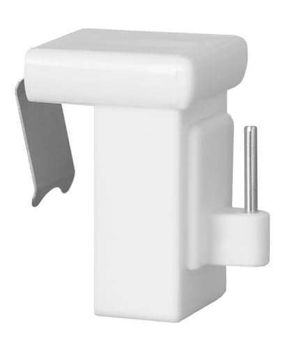 Detalle de Dekondo Lot de 10 crochets de fenêtre blancs à clipser – 10–27 mm