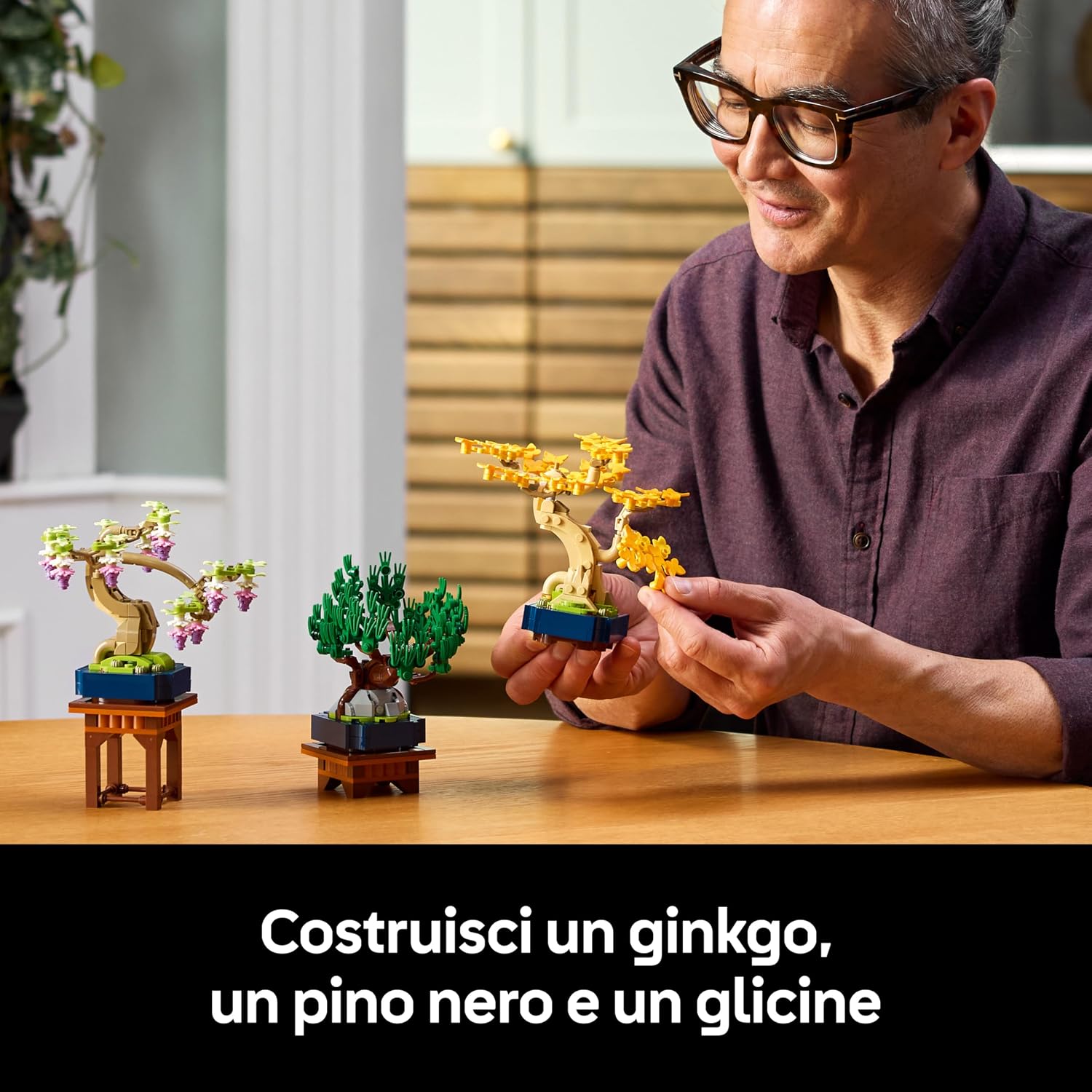 Detalle de LEGO 10373 Mini Bonsai 3 piante