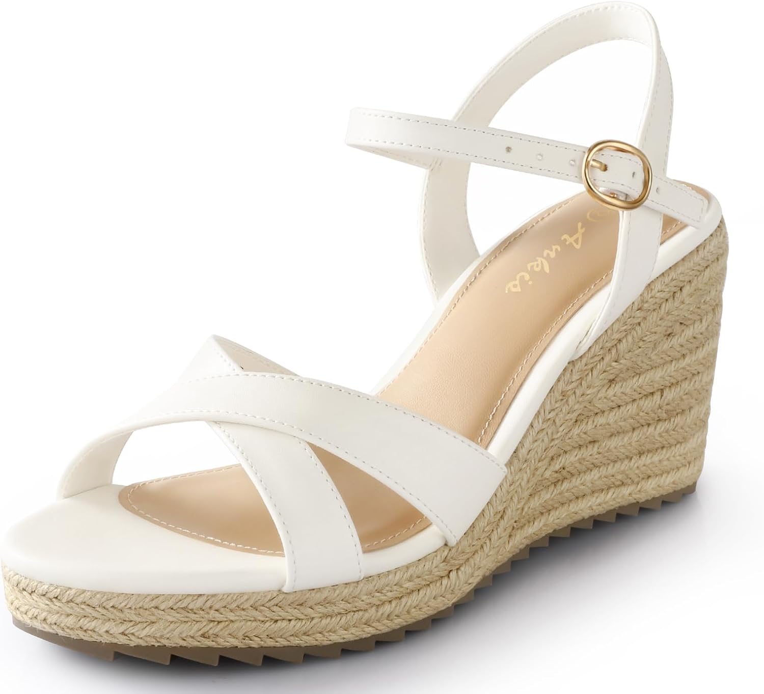 Thumbnail 6 de Ankis Women’s Wedge Sandals – 3.4-Inch Espadrille Heels with Open Toe and Adjustable Anklet