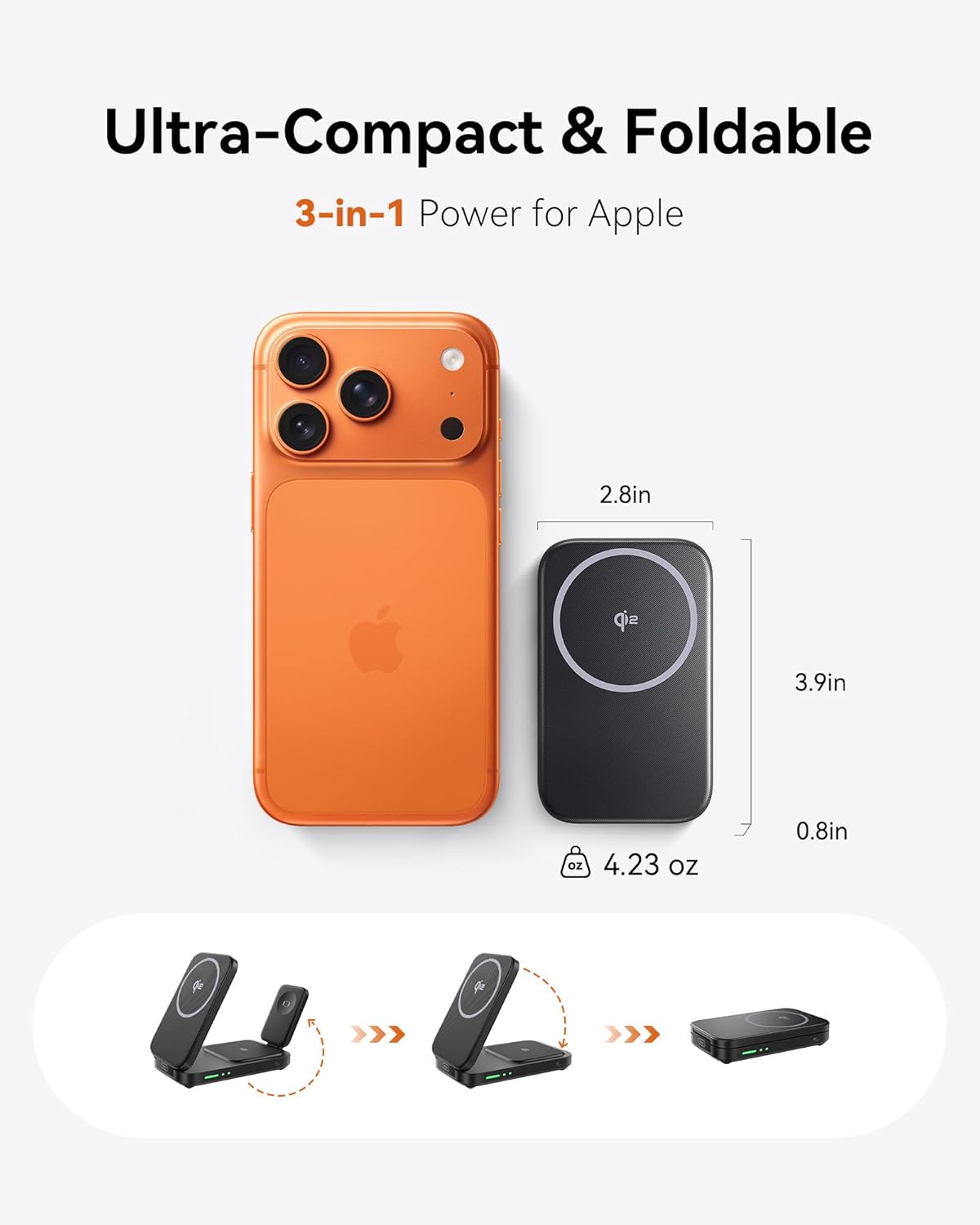 Detalle de INIU 3-in-1 Wireless Charging Station 15W