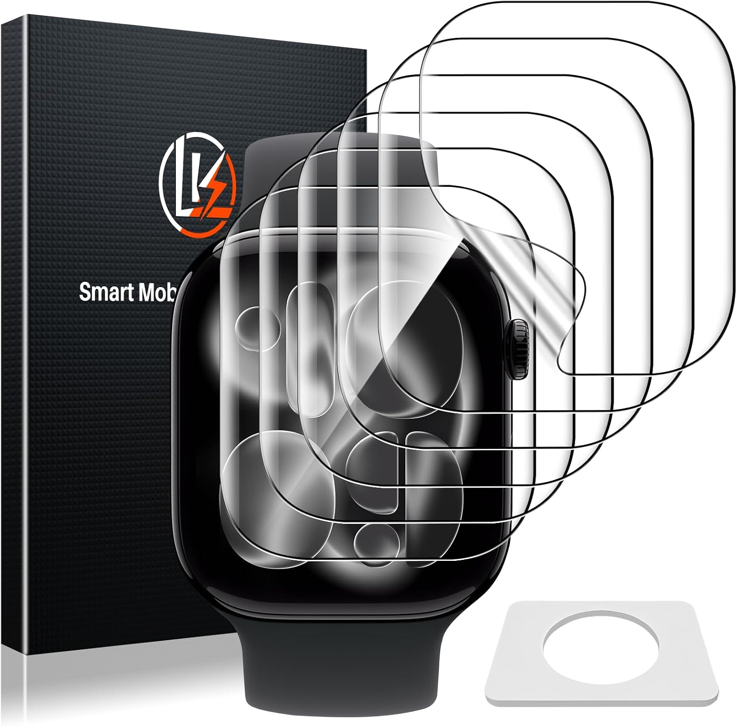 Detalle de LK 6 Pack Screen Protector for Apple Watch 46mm