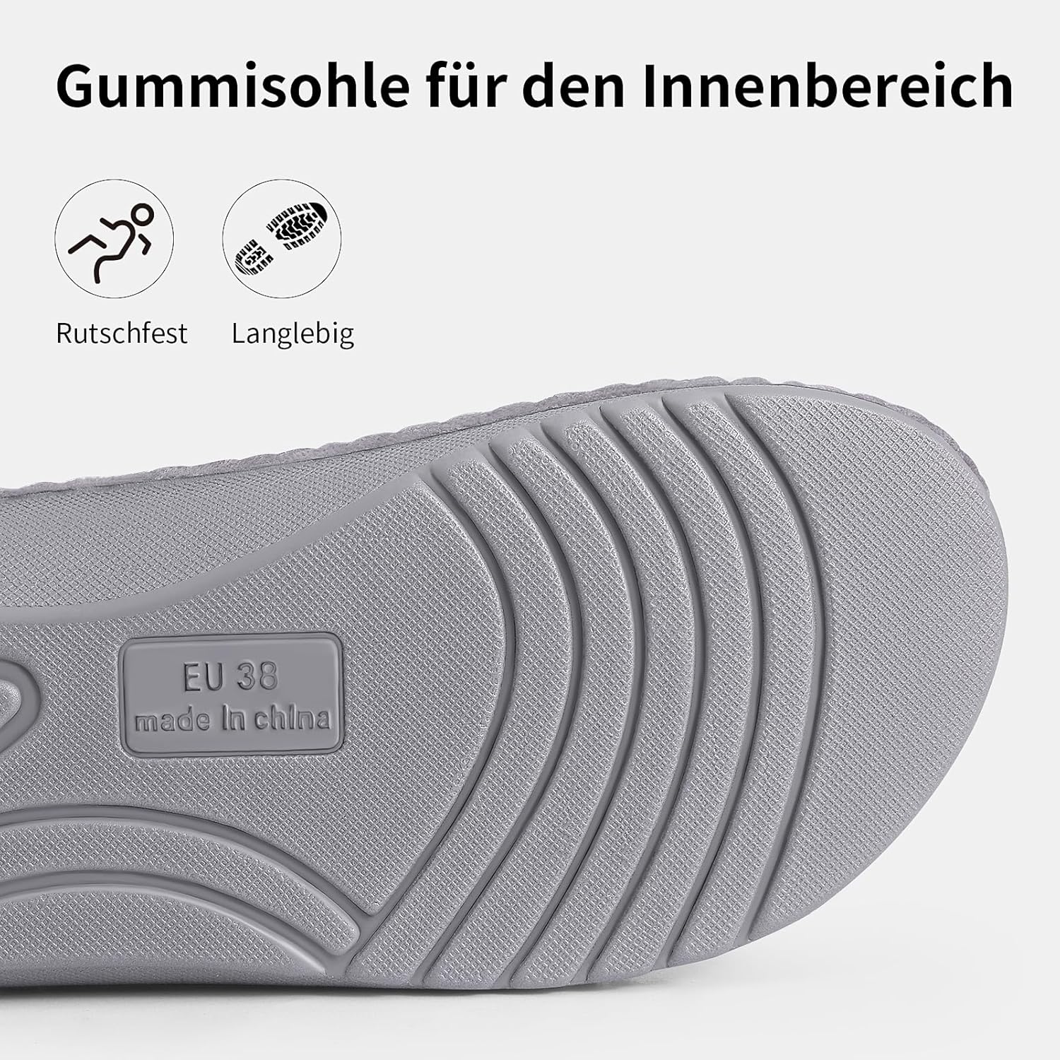 Thumbnail 4 de Litfun orthopädische Damen-Hausschuhe mit Memory-Foam Fußbett, verstellbarem Klettverschluss