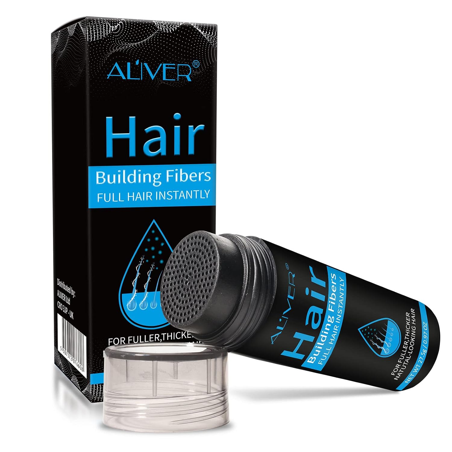 Detalle de Haarpulver Dunkelbraun Haarverdichtung