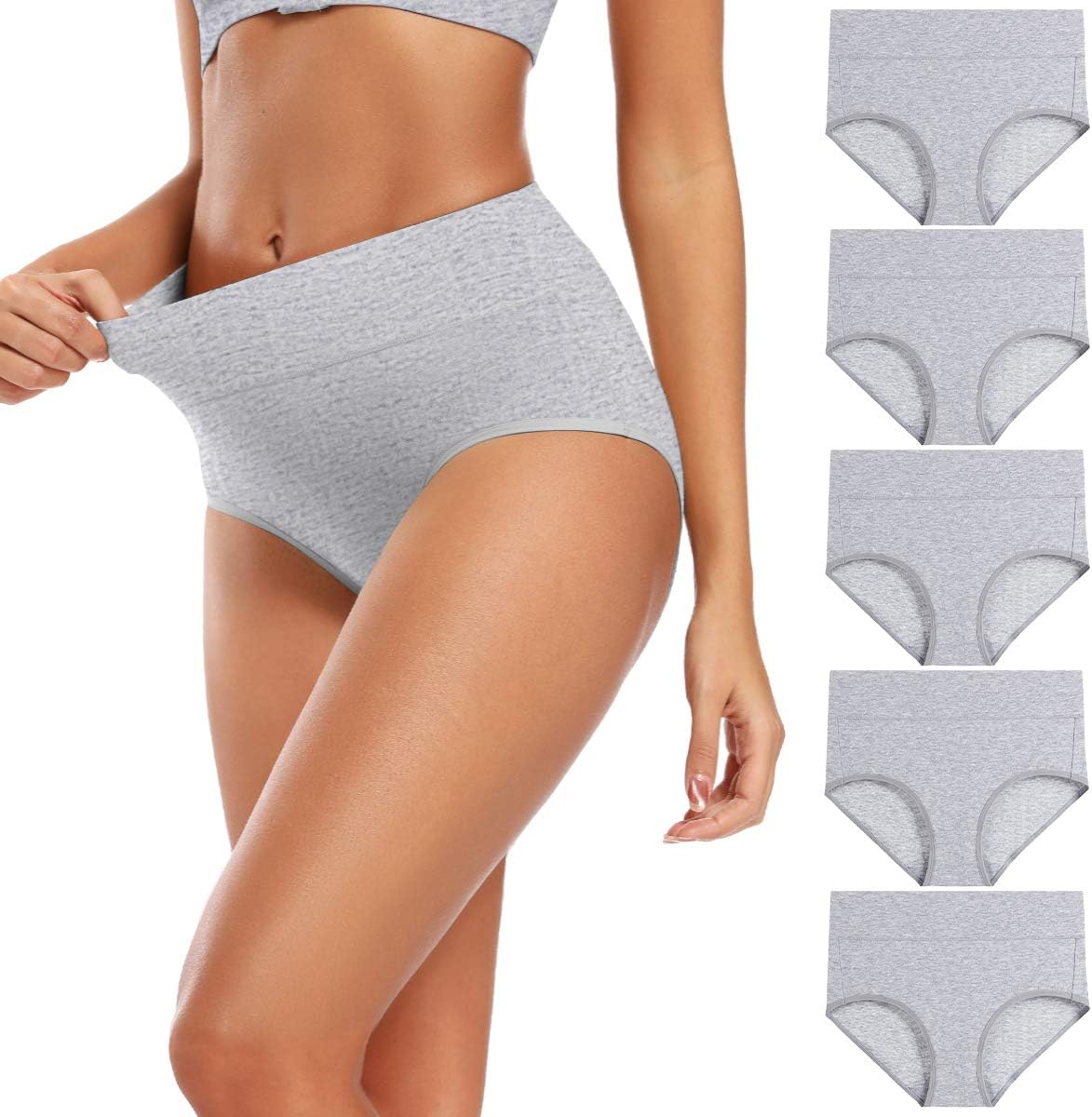 Thumbnail 5 de Molasus Women’s High-Waisted Cotton Underwear (Full Coverage, Regular & Plus Sizes)