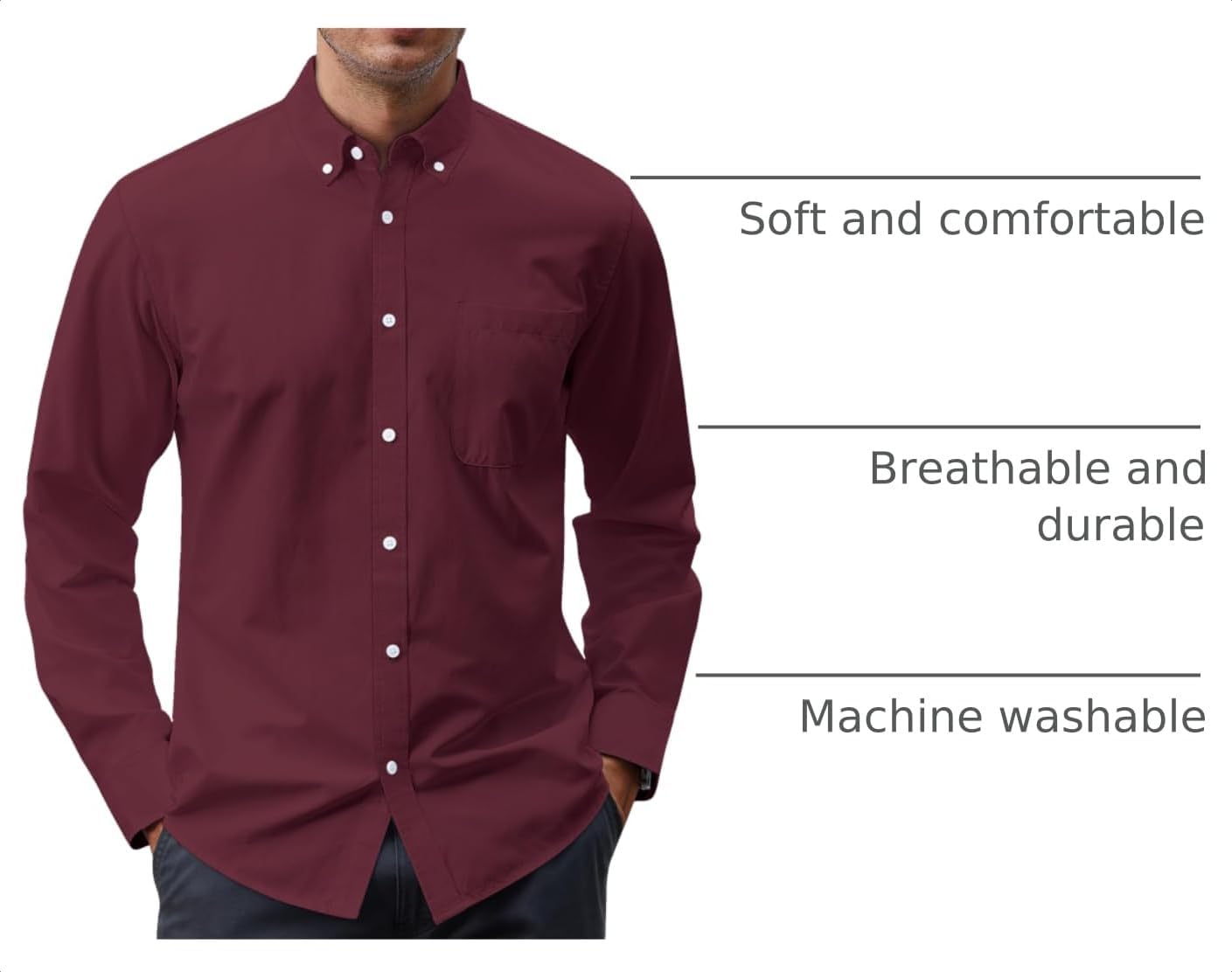 Detalle 2 de J.VER Men's Oxford Shirt Cotton