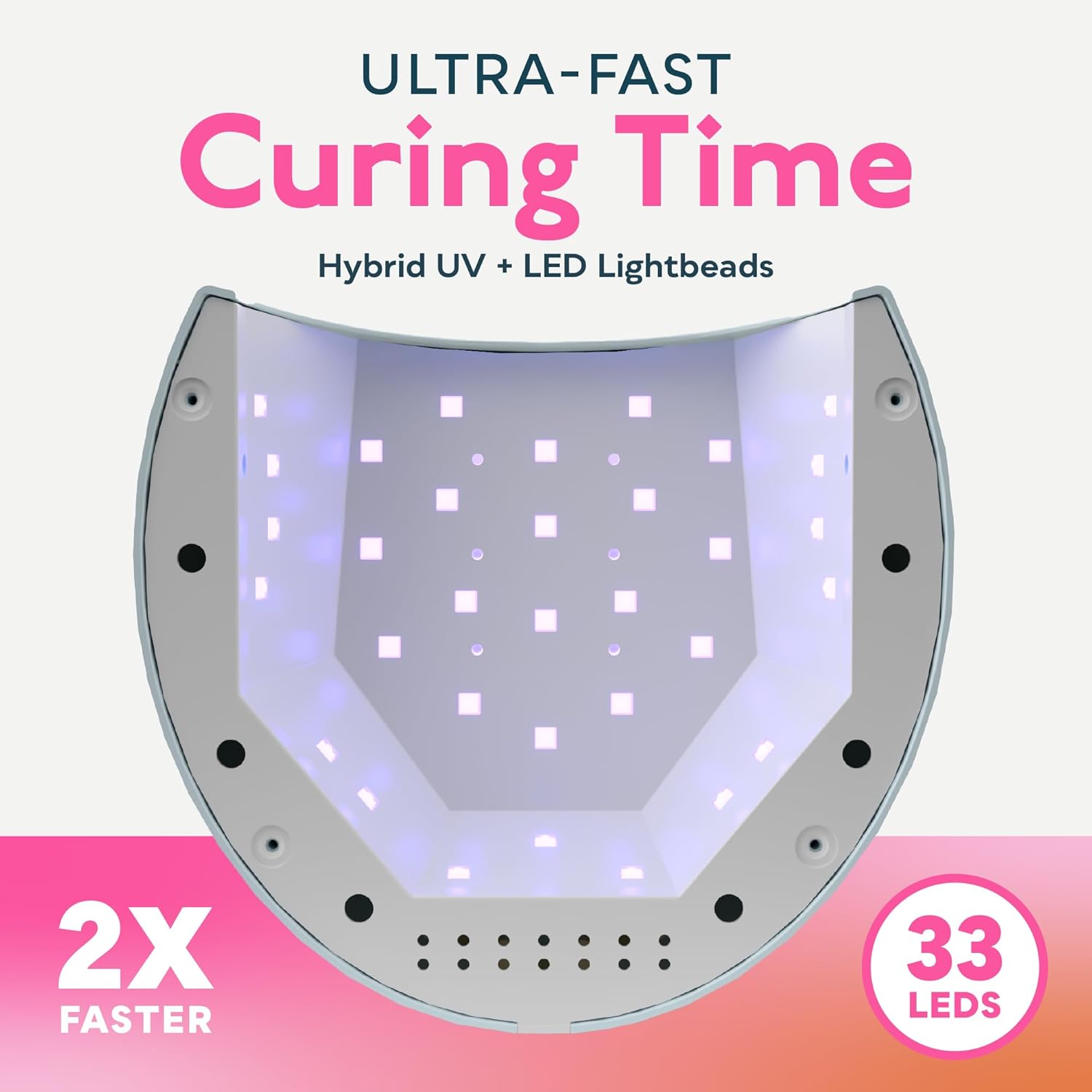 Detalle de SUNUV Lampada Unghie LED UV Professionale Bluastro: asciuga gel e semipermanente con sensore automatico e 4 timer