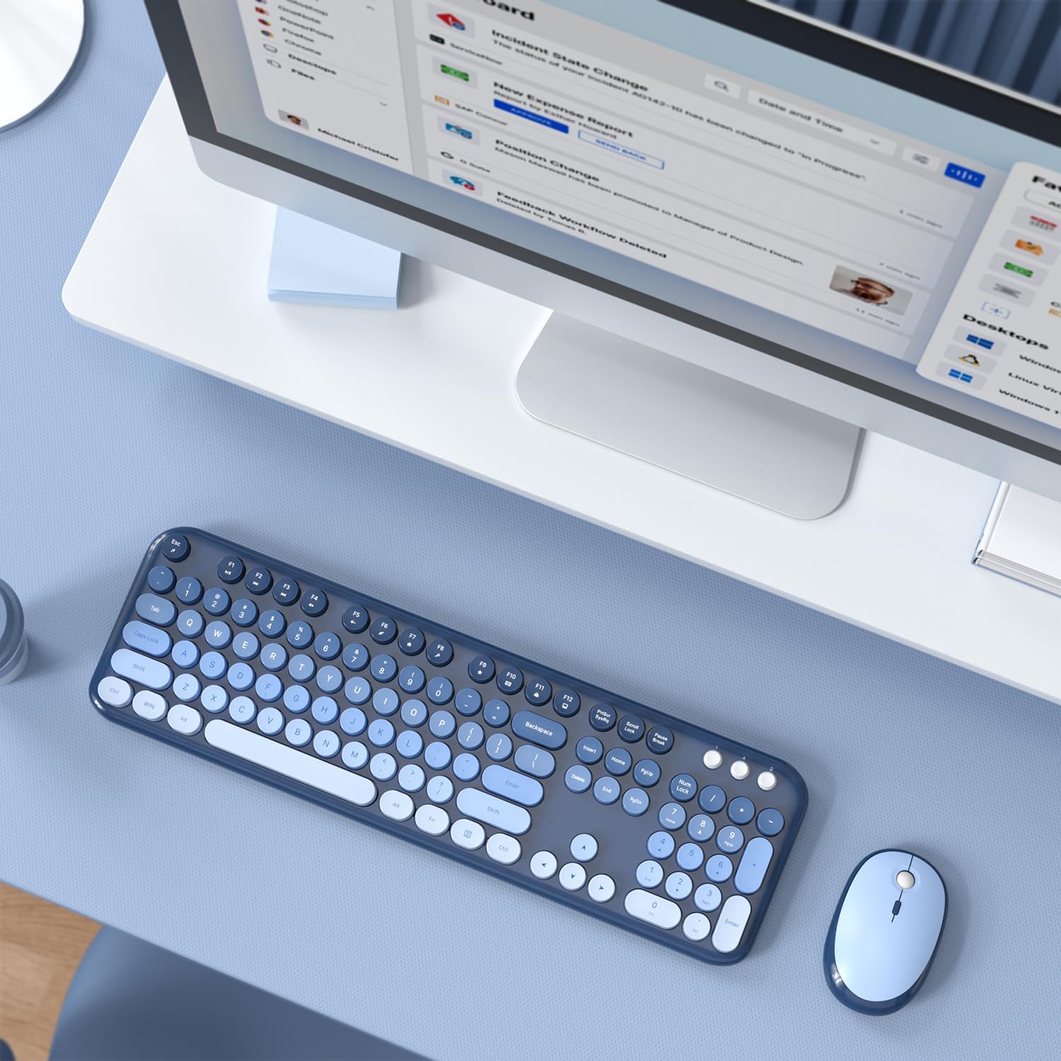 Thumbnail 6 de MOFII Wireless Keyboard and Mouse Combo (Sea Blue Gradient) – Full Size 2.4G, Plug & Play