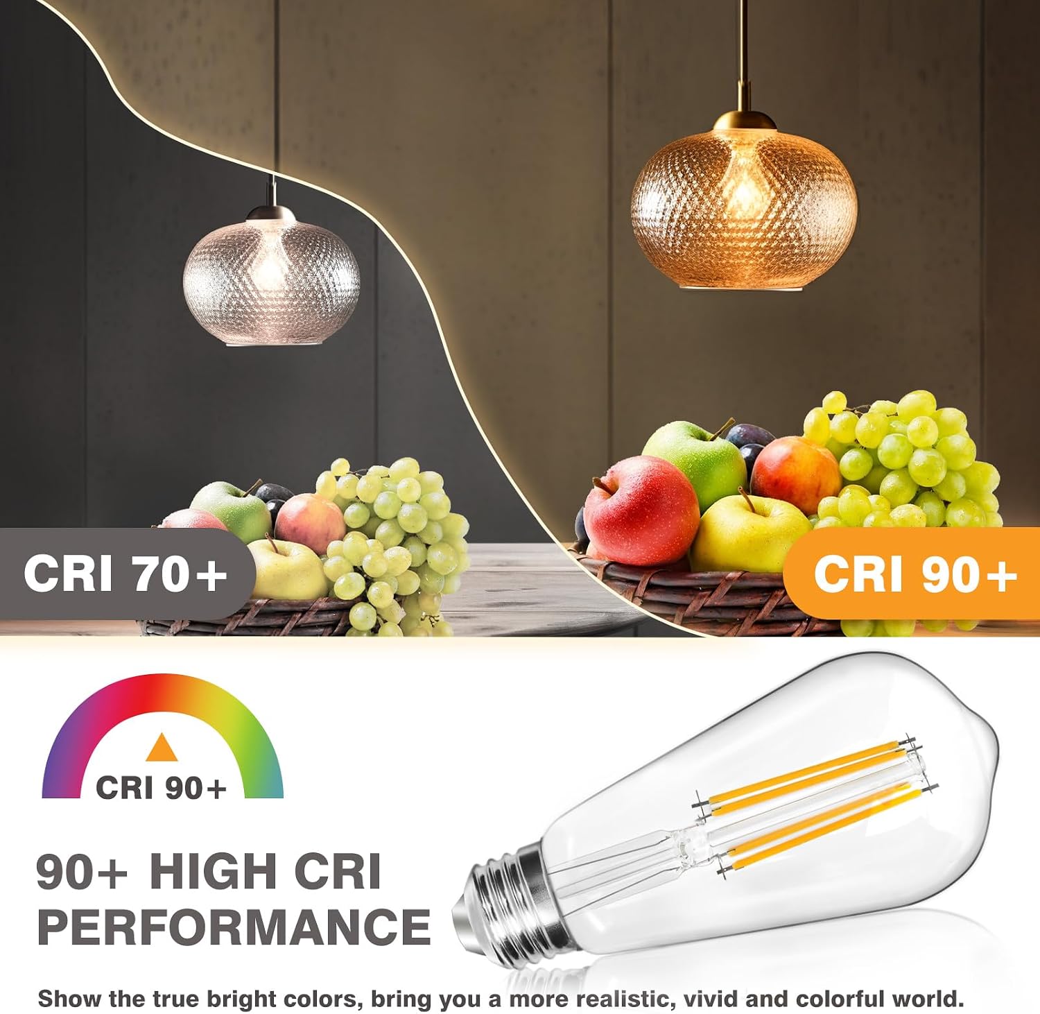 Thumbnail 4 de IINVGOOD ST58 8W 800LM Vintage LED Bulb CRI 90+