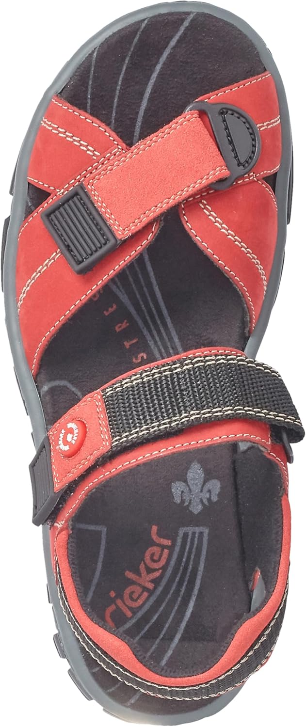 Thumbnail 2 de Rieker Damen Klassische Sandalen 68851 aus echtem Leder – flexible Anflechter-Machart