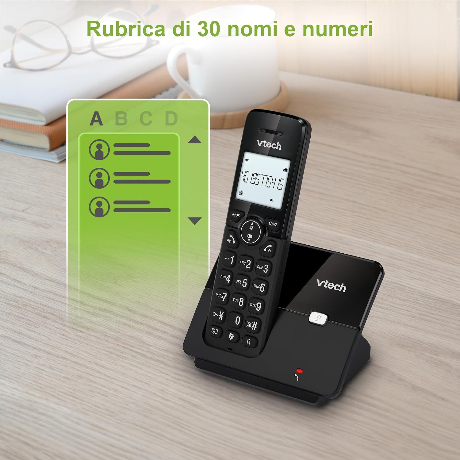 Detalle 2 de VTech CS2000: telefono cordless DECT con vivavoce e blocco chiamate per casa