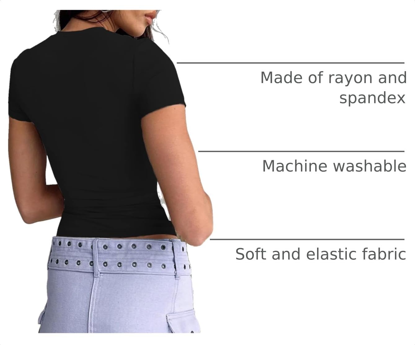 Detalle 2 de Abardsion 2026 Crop Top Slim Fit